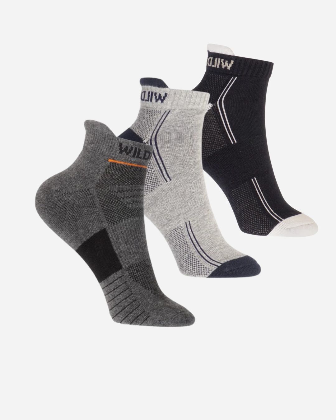 High Ankle Socks Wildcraft pack of 3