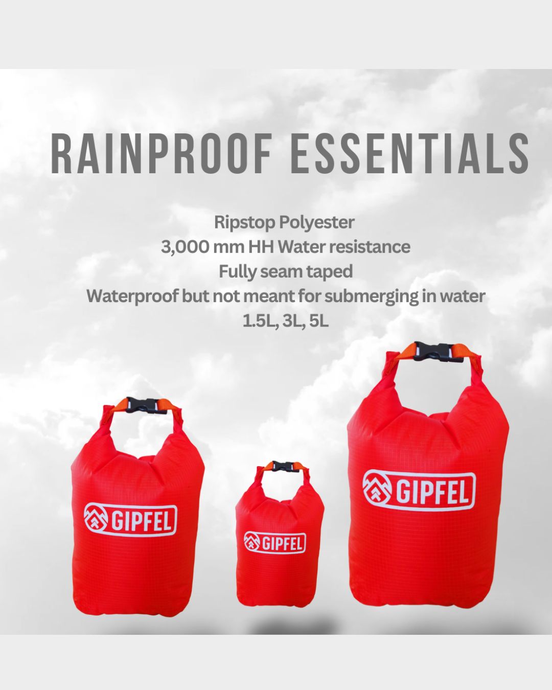 Gipfel Waterproof Dry Bags 3 L