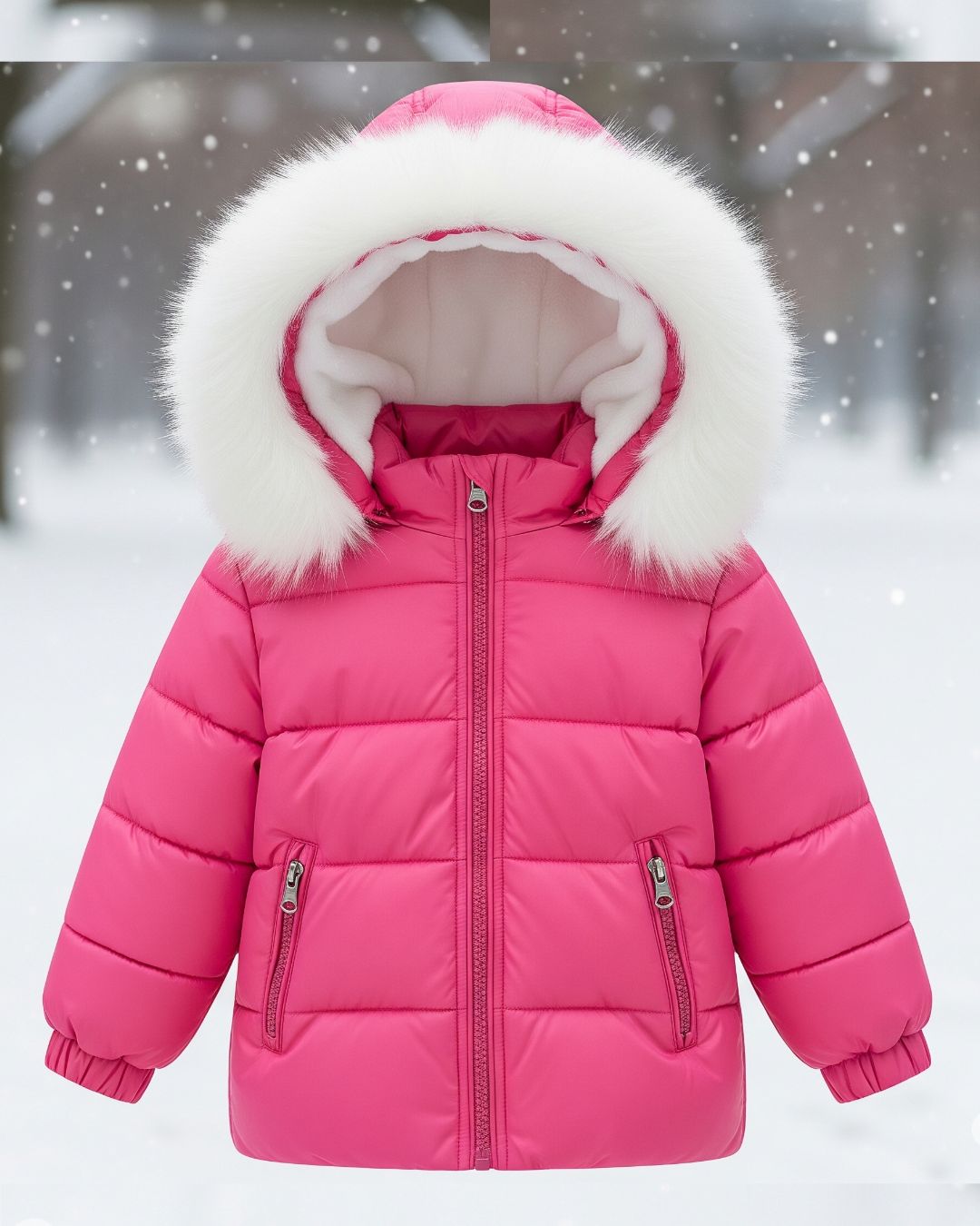 Girl's Pink Winter Jacket