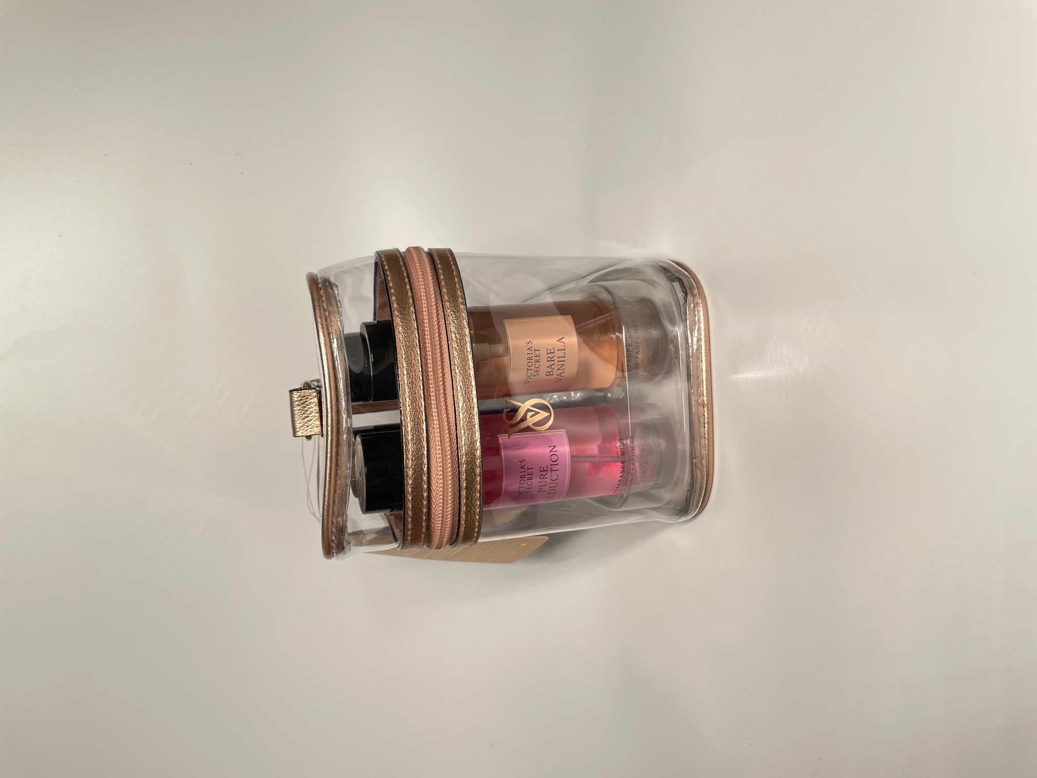 Trousse de maquillage transparente