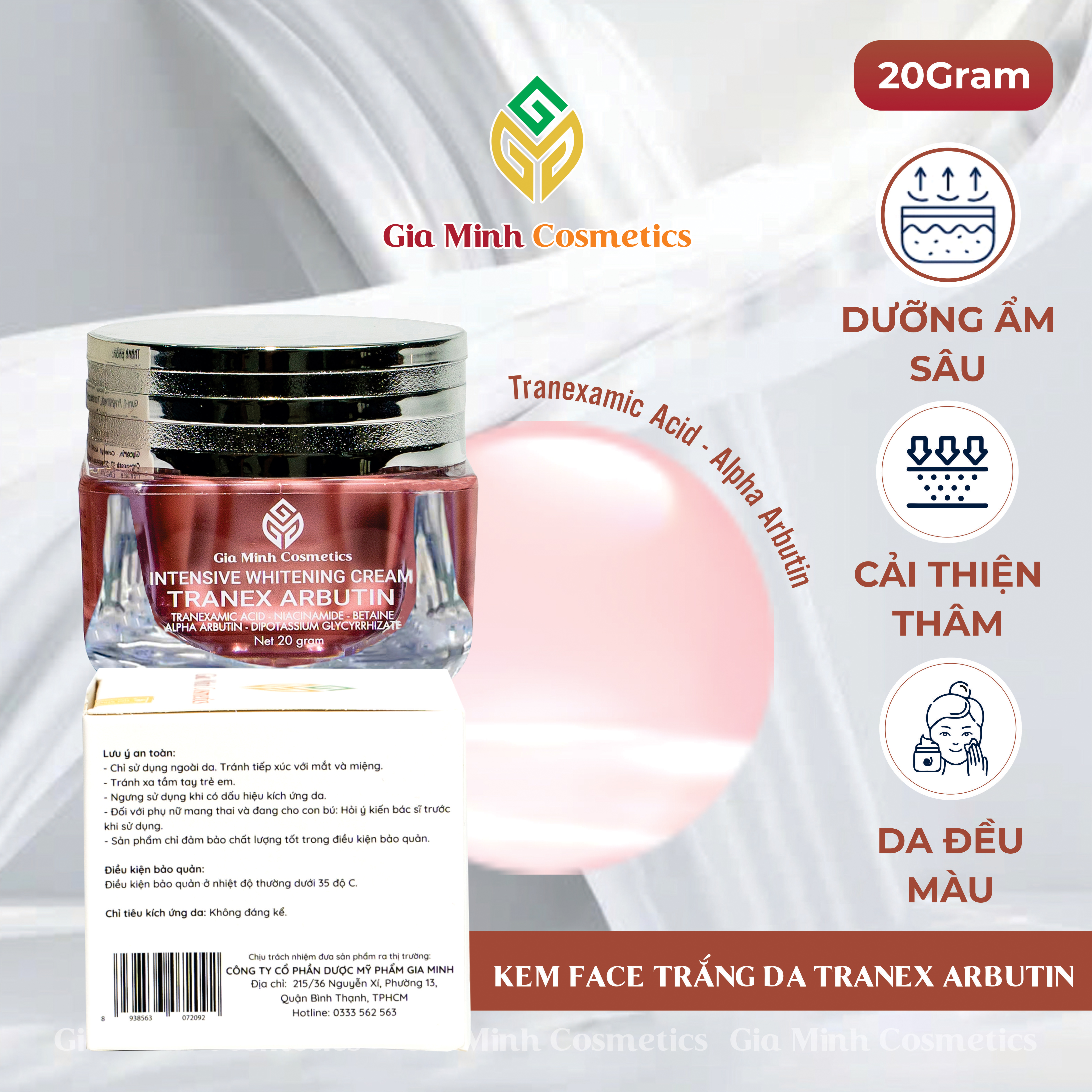 KEM FACE TRẮNG DA TRANEX ARBUTIN