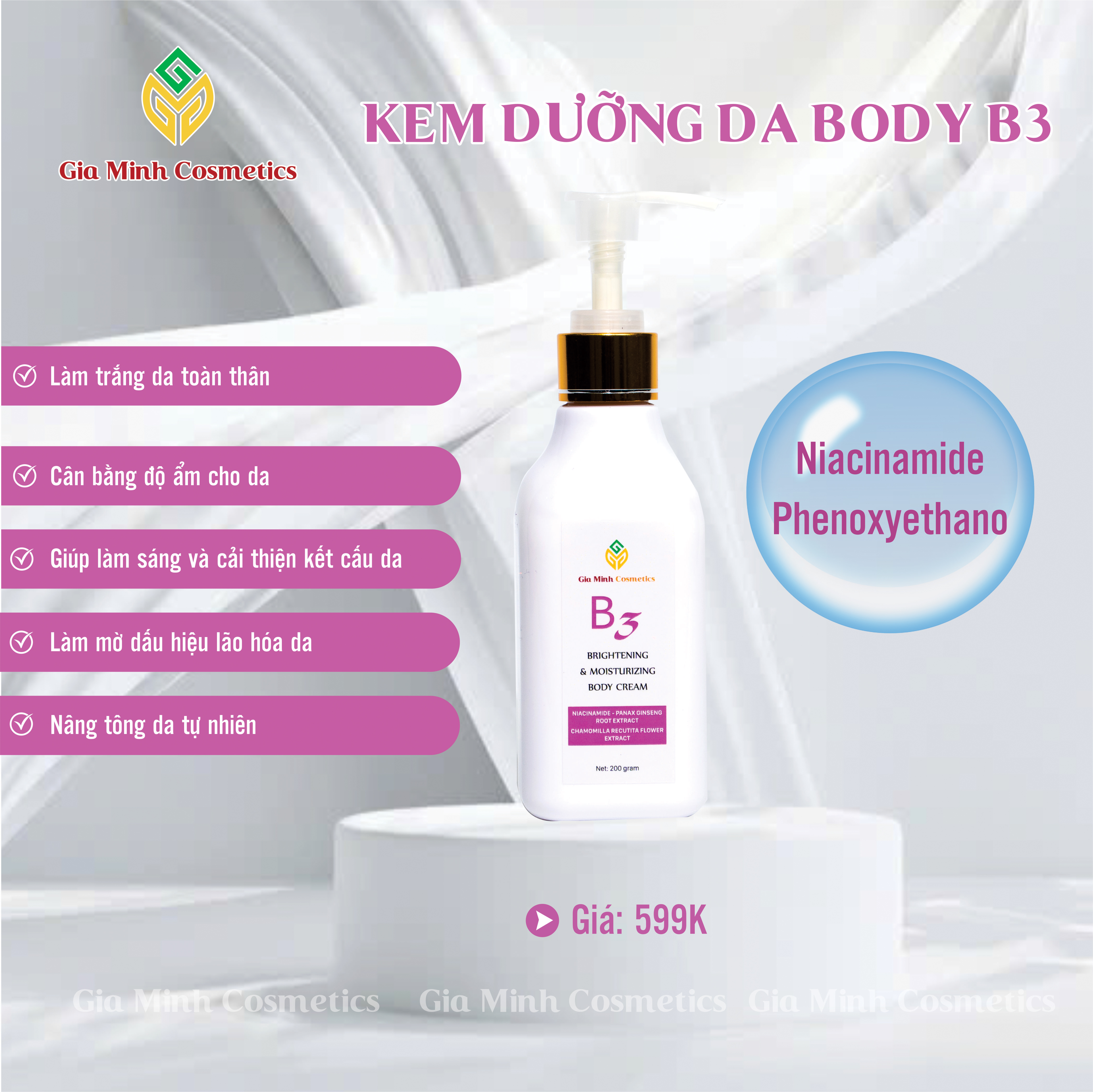 KEM DƯỠNG DA BODY B3