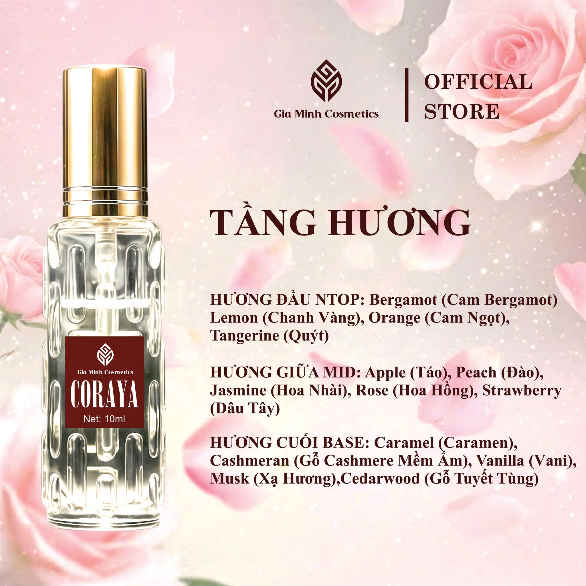 CORAYA NO.05 - BẢN GIAO HƯỞNG HƯƠNG HOA TỪ PHÁP