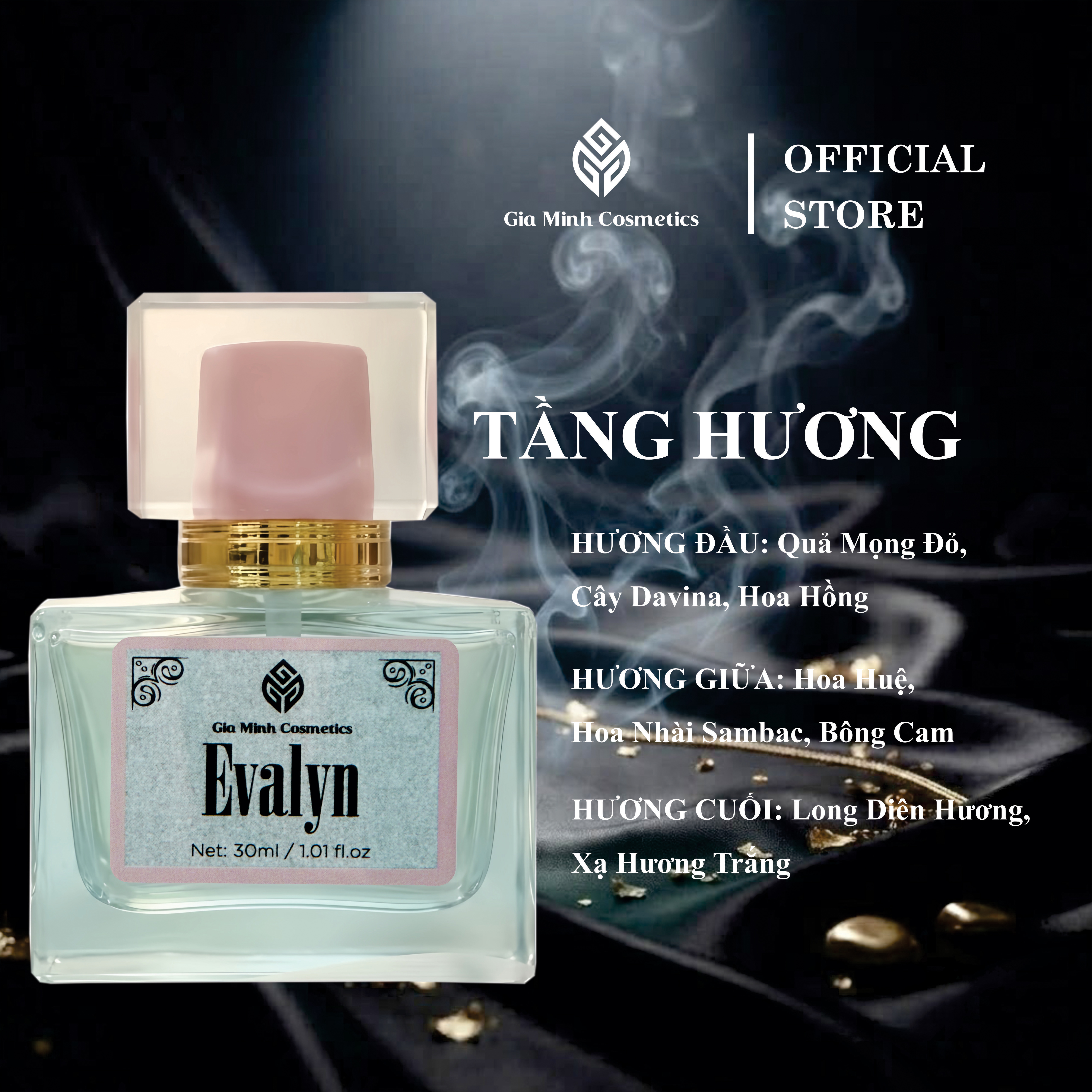 NƯỚC HOA EVALYN NO.03  CHAI 30ML | NHỎ GỌN, SANG TRỌNG 