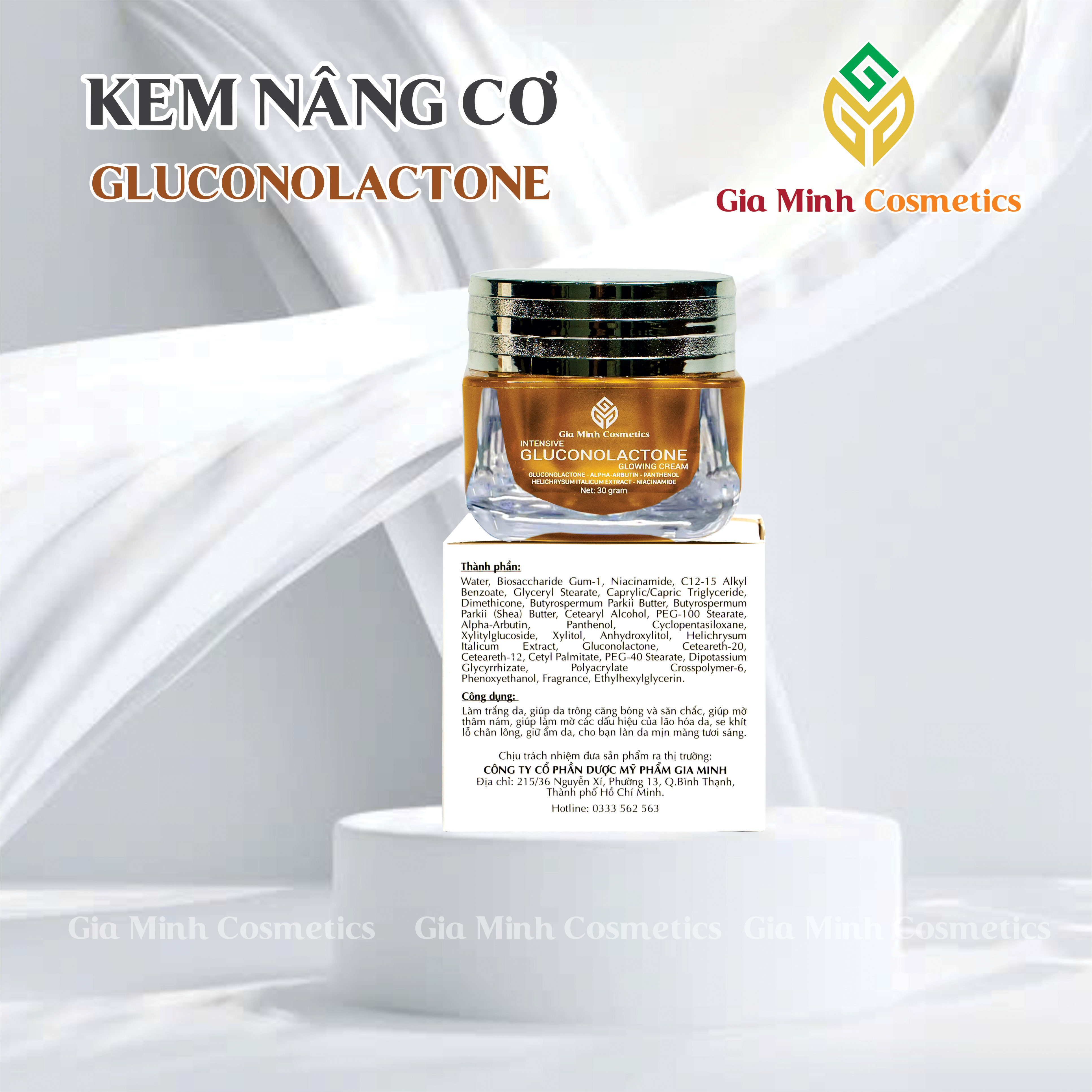 KEM NÂNG CƠ  GLUCONOLACTONE