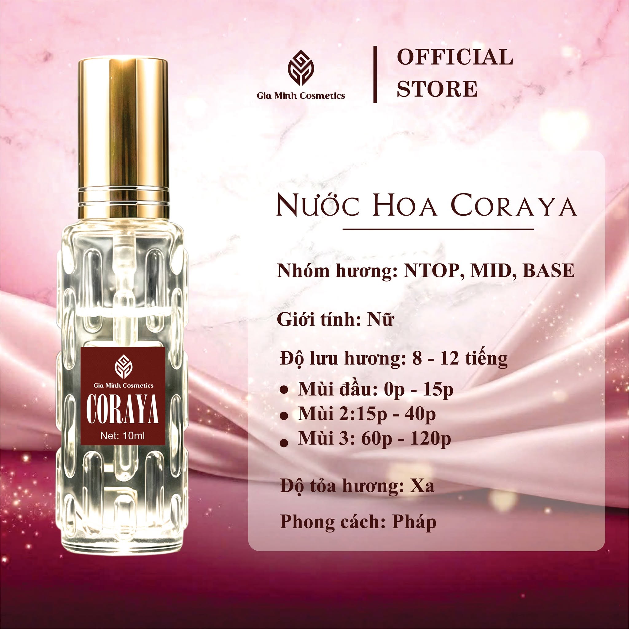 CORAYA NO.05 - BẢN GIAO HƯỞNG HƯƠNG HOA TỪ PHÁP
