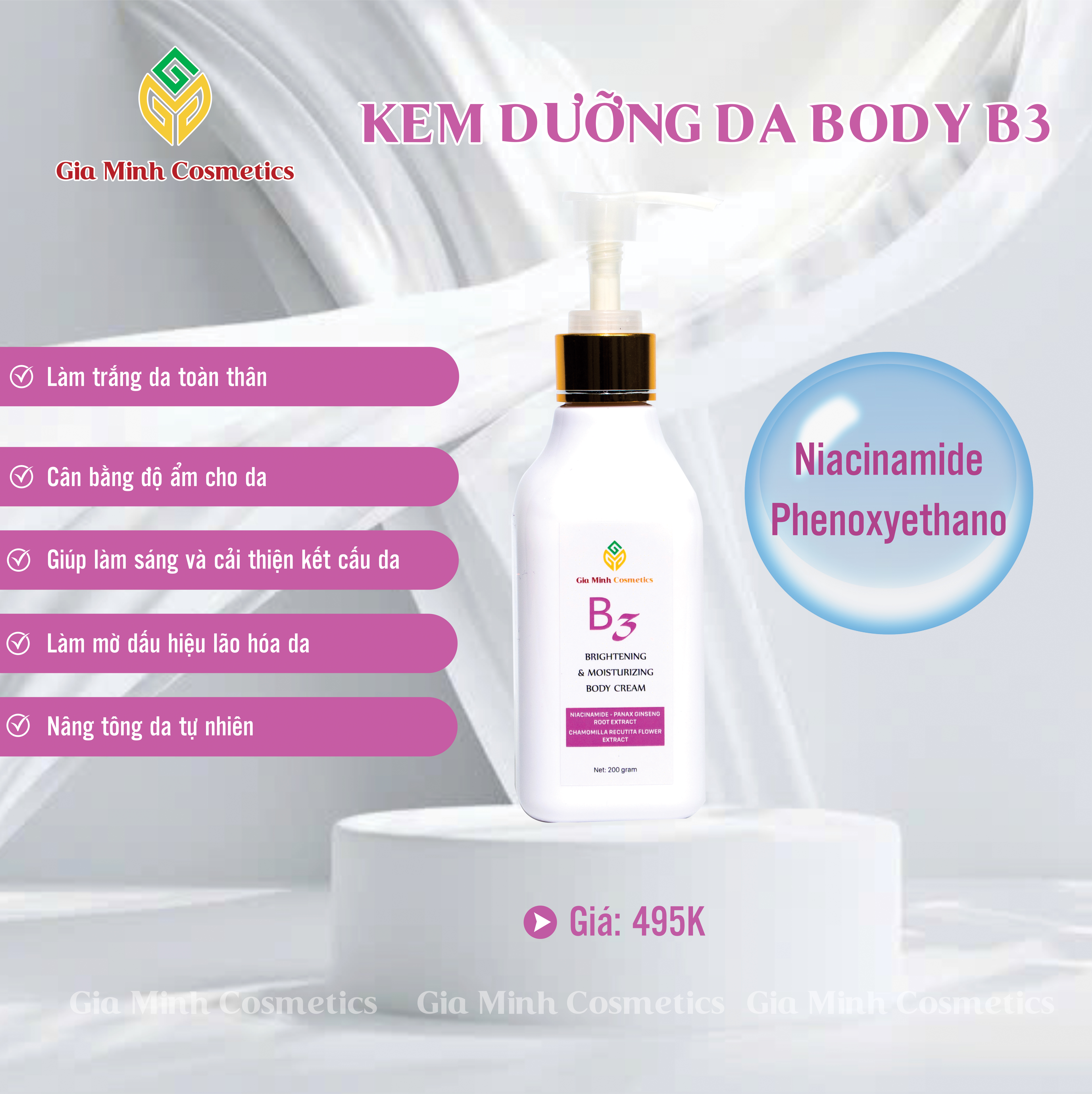 KEM DƯỠNG DA BODY B3
