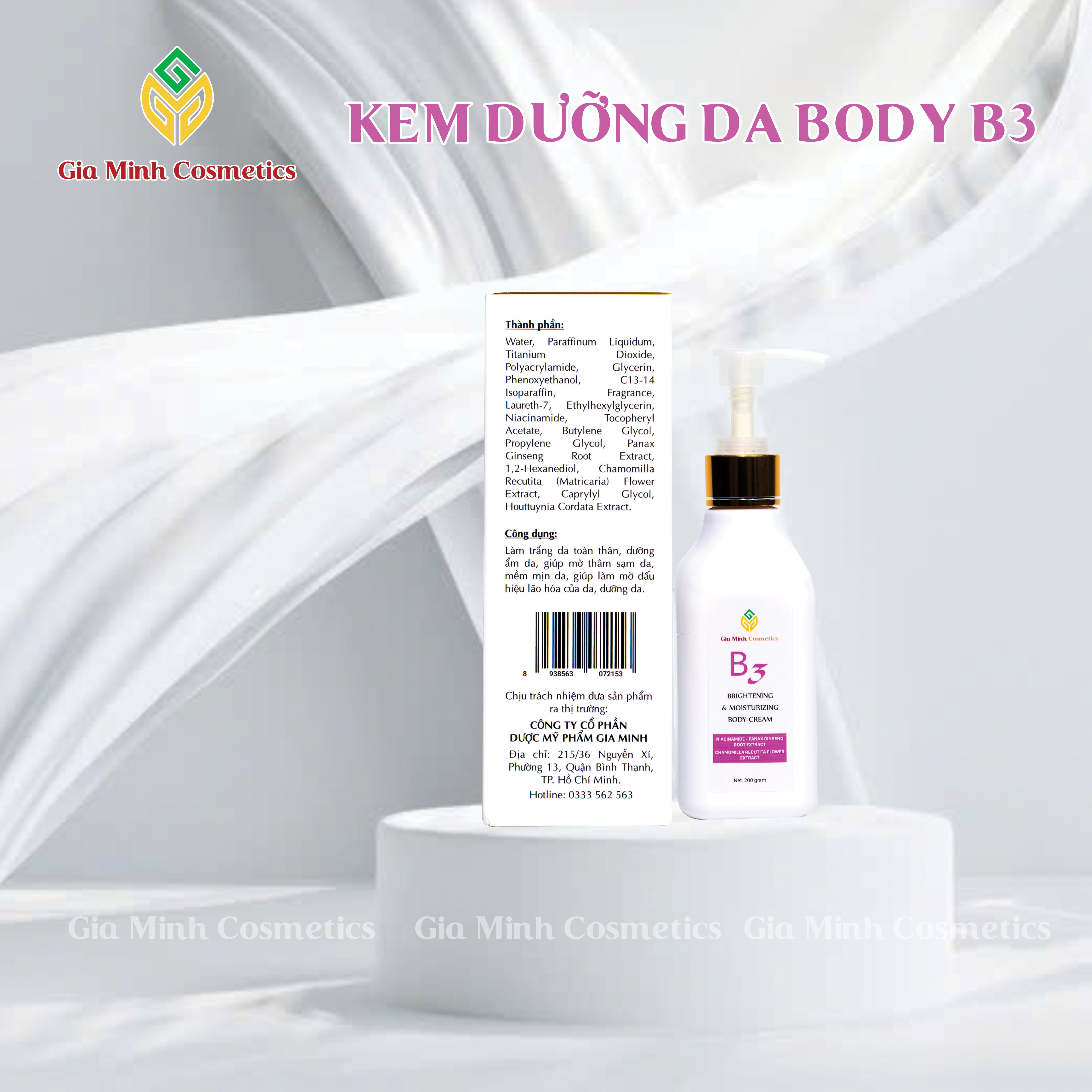 KEM DƯỠNG DA BODY B3