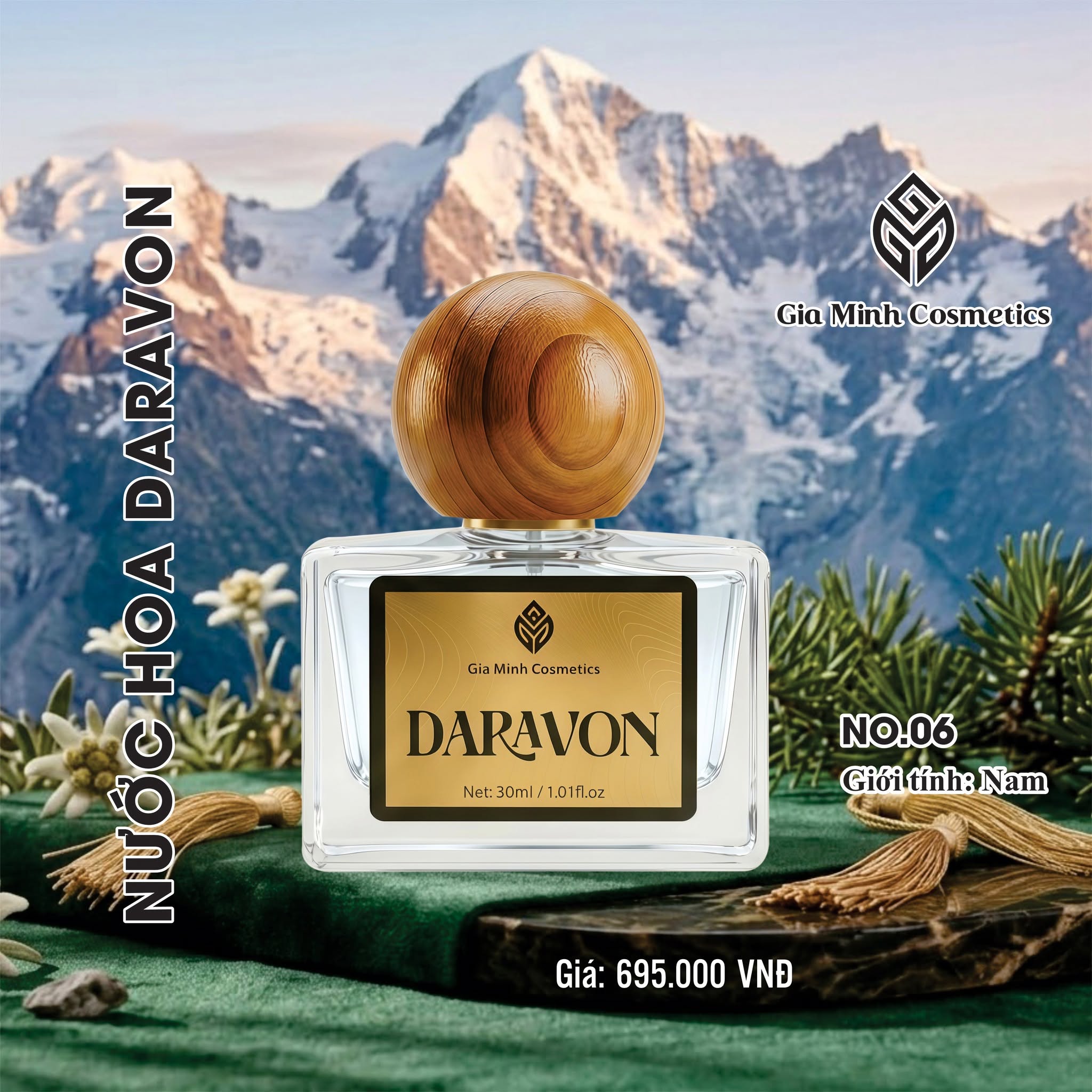 DARAVON NO.06 30ML KHẲNG ĐỊNH DẤU ẤN CỦA NGƯỜI ĐÀN ÔNG HIỆN ĐẠI