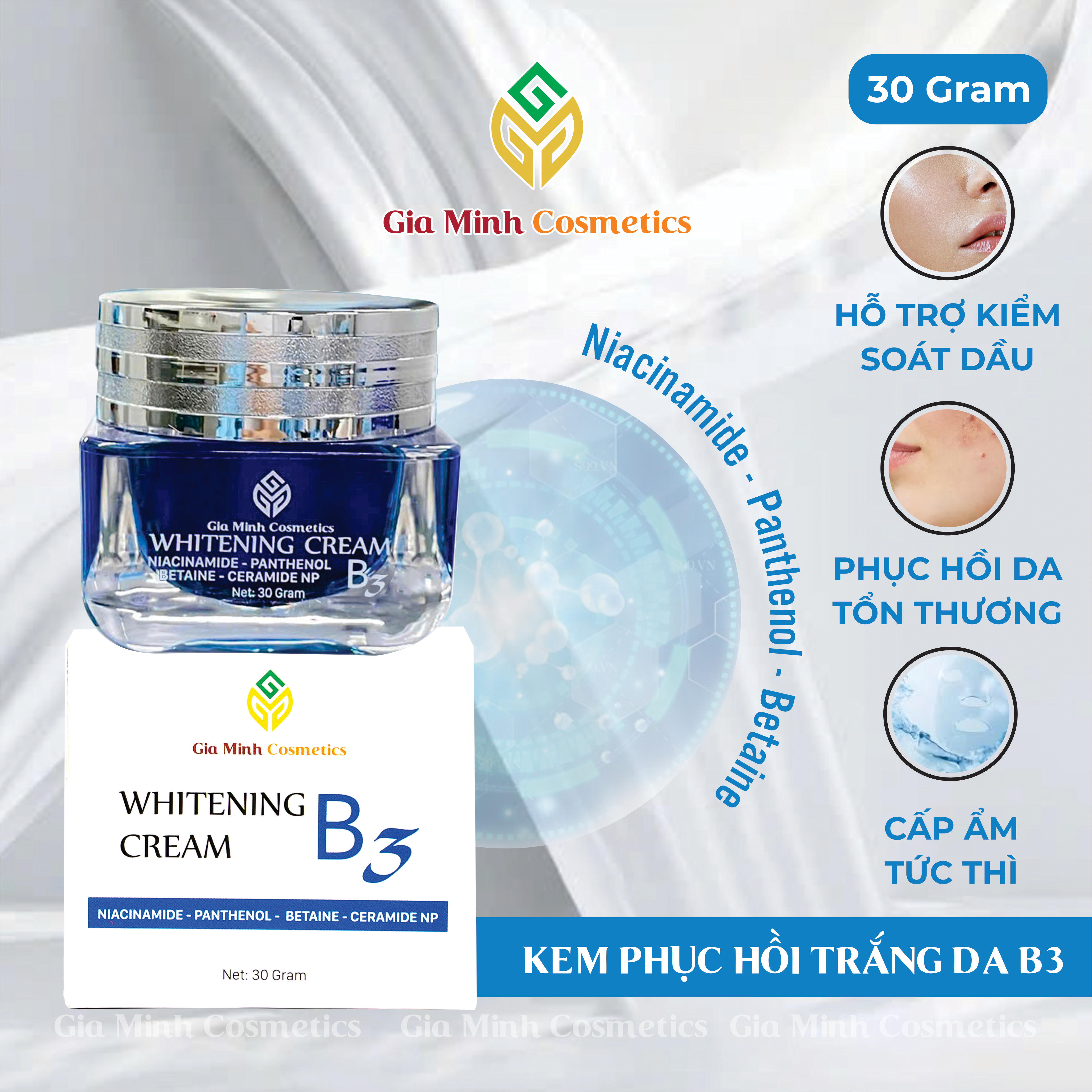 KEM PHỤC HỒI TRẮNG DA B3