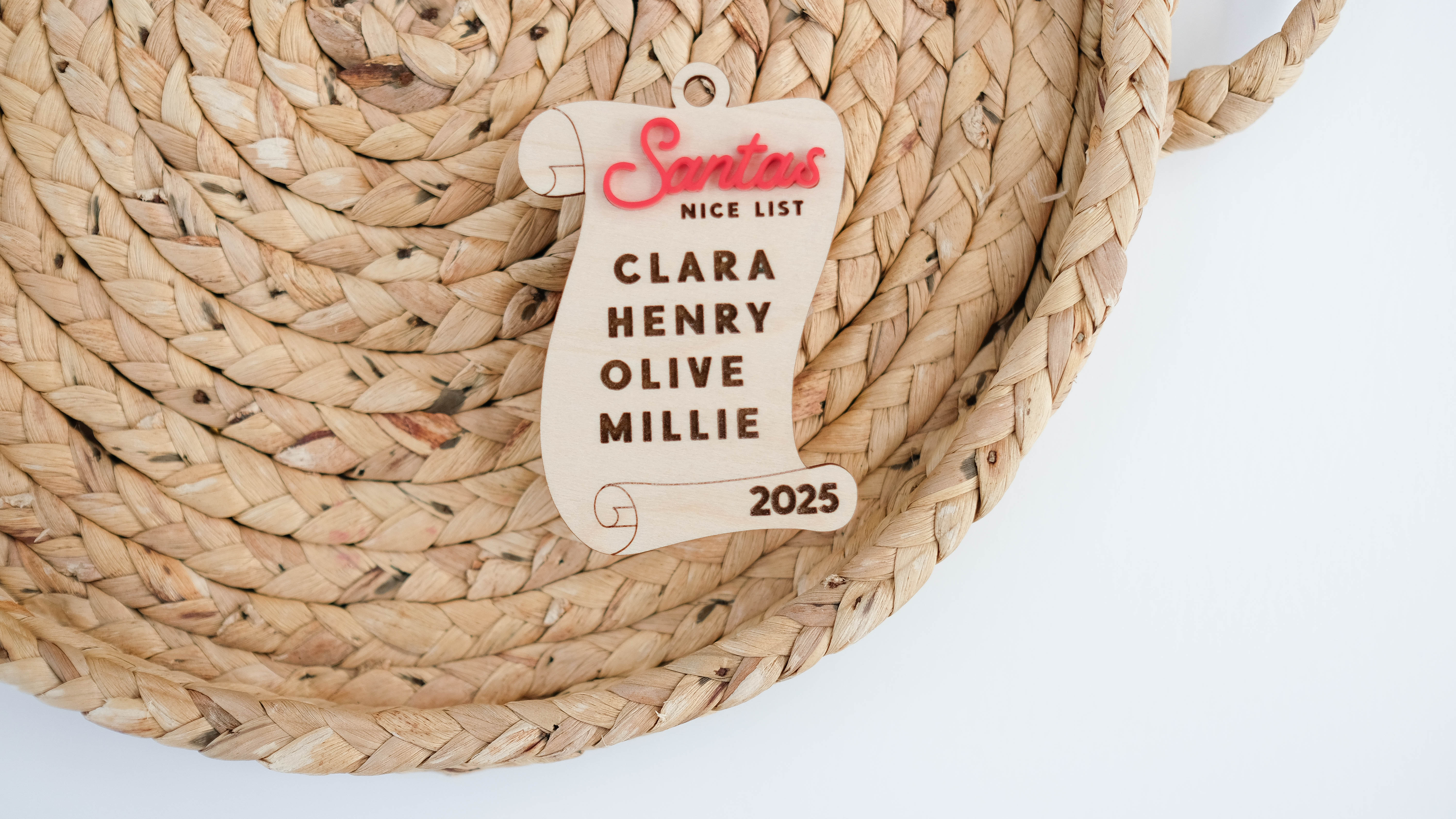 Personalized Santa’s Nice List Ornament