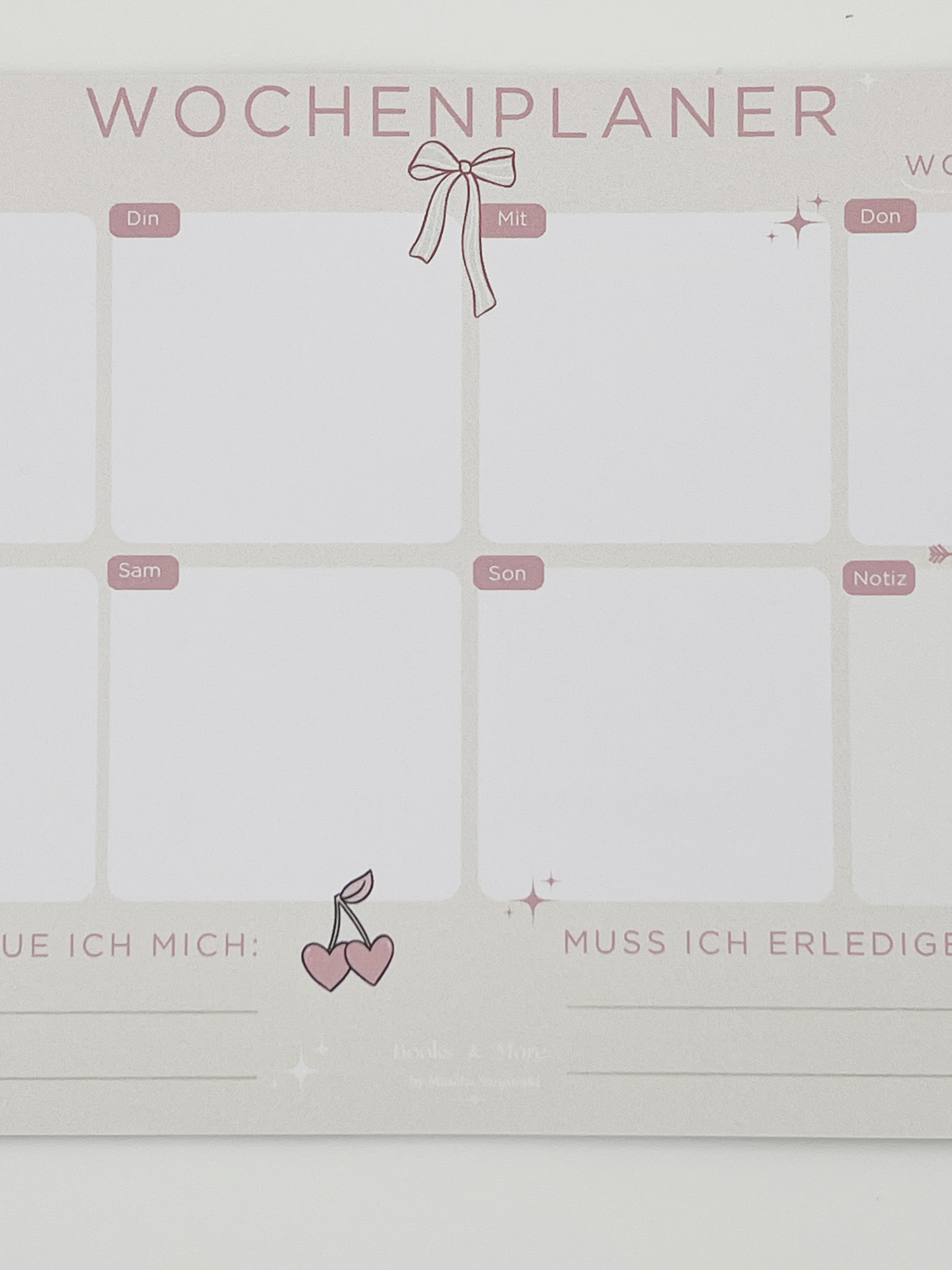 Wochenplaner Girly
