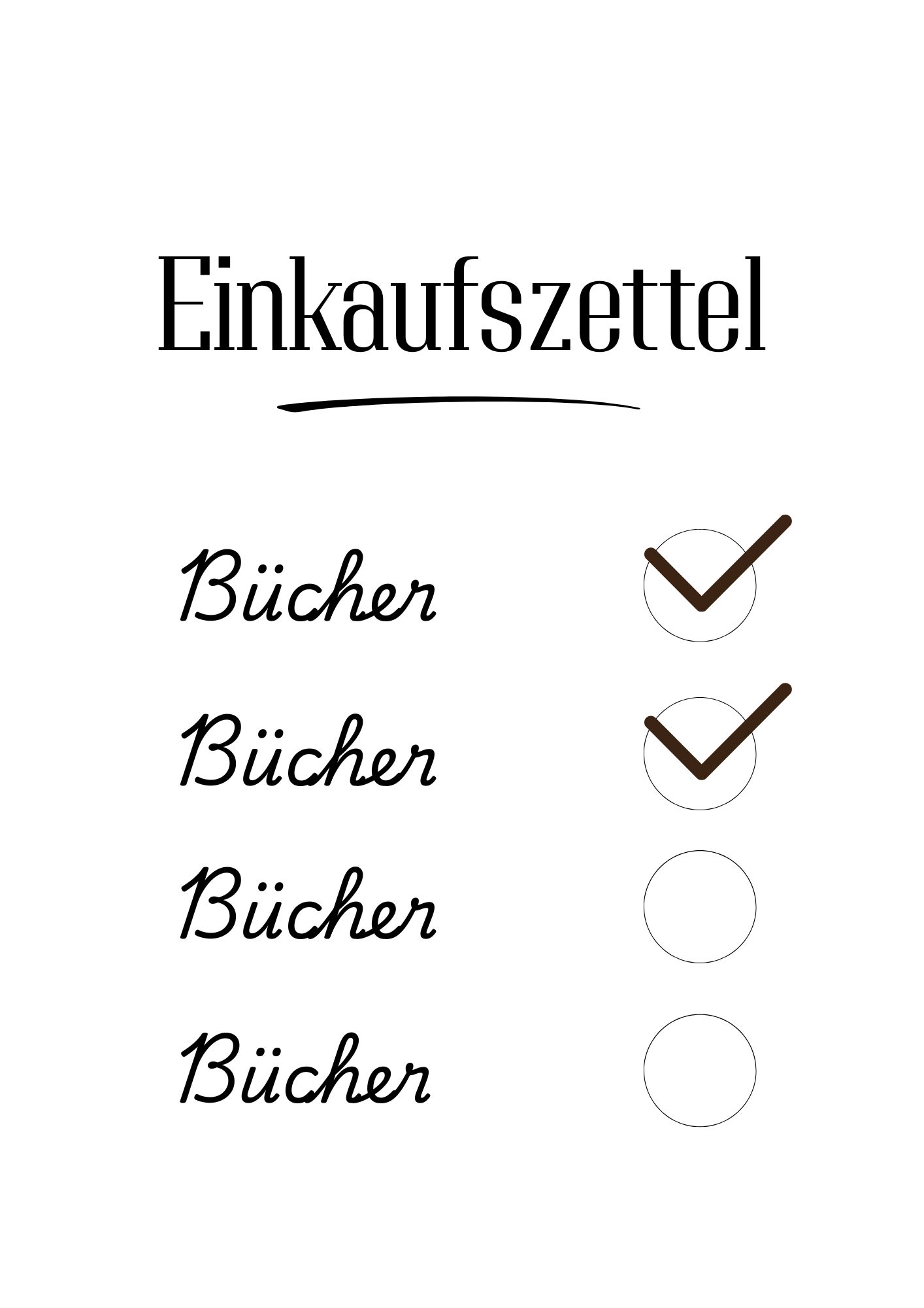 Stoffbeutel Einkaufsliste