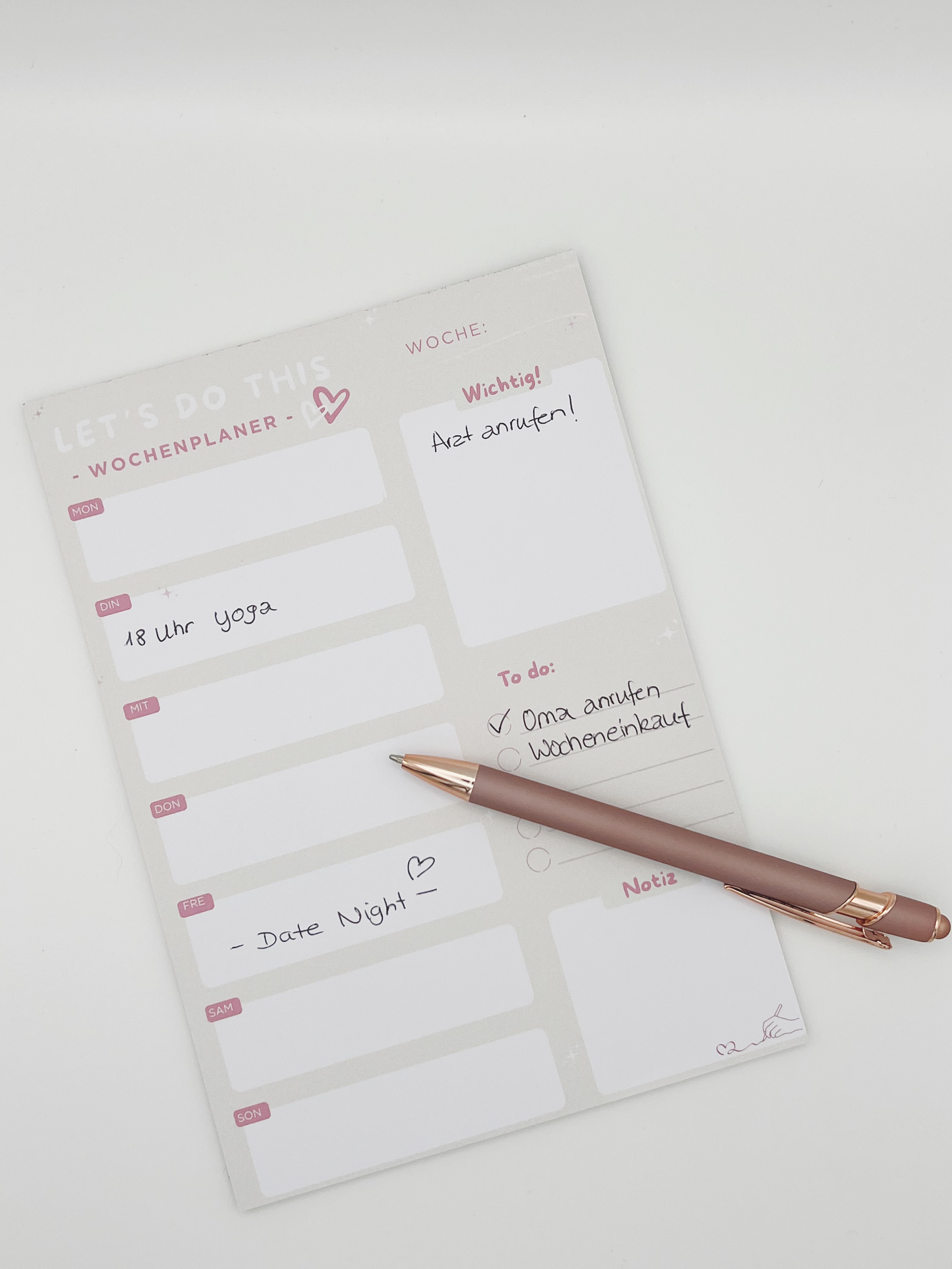 Let's do this Wochenplaner "Girly"
