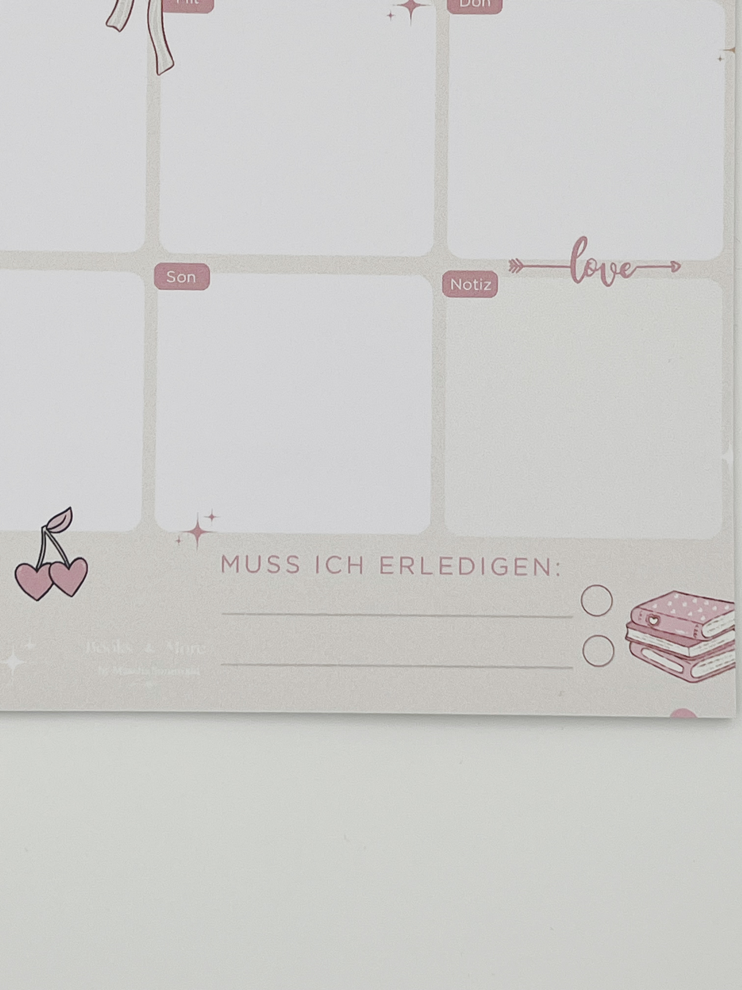 Wochenplaner Girly