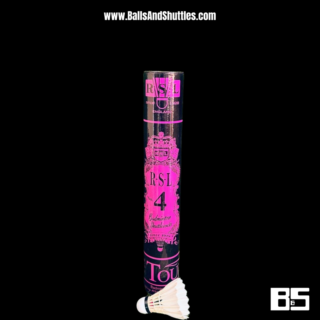 RSL No. 4 TOURNEY Shuttlecock | RSL Badminton Shuttlecock | RSL Feather Shuttlecock