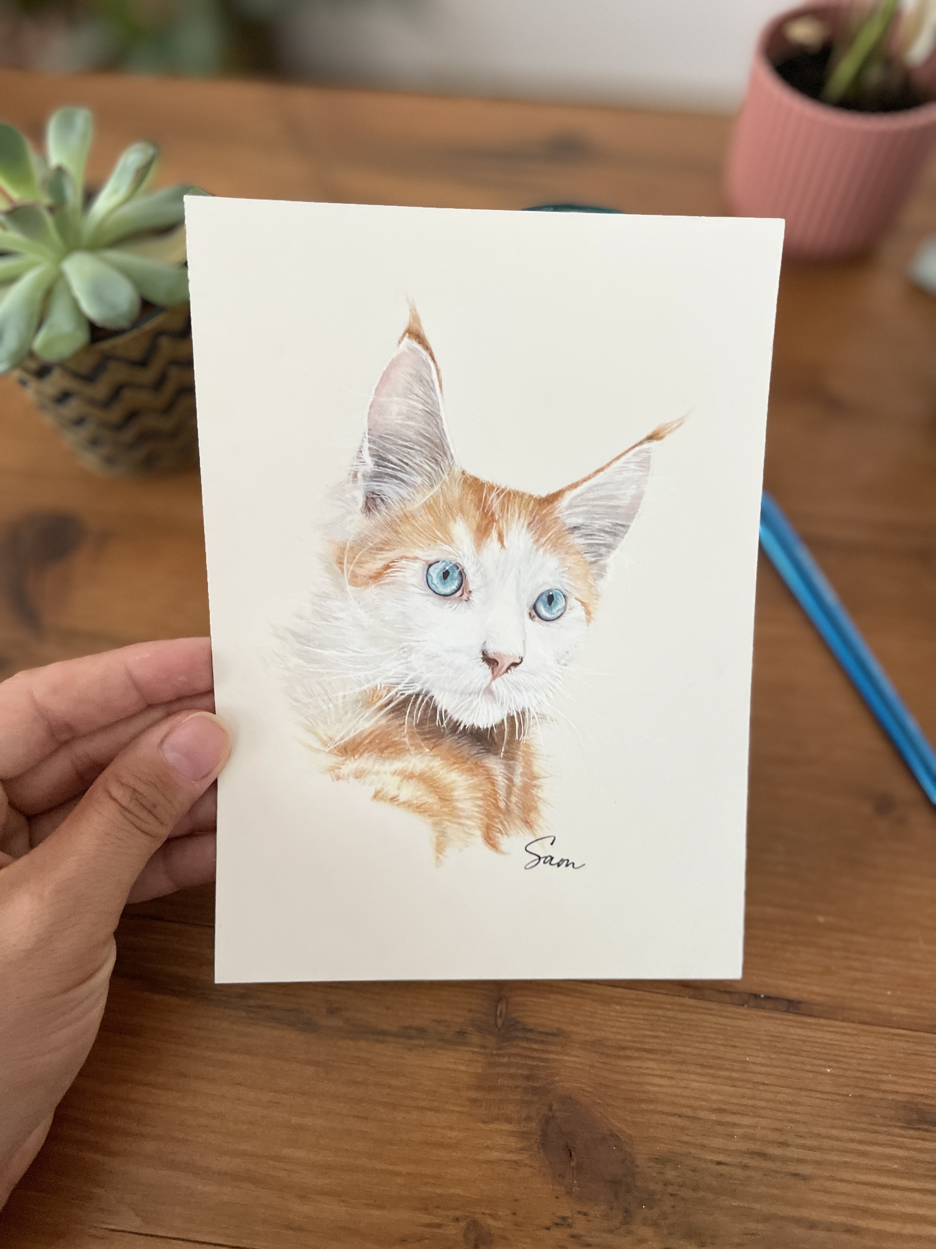 Portrait personnalisé pour 1 animal 