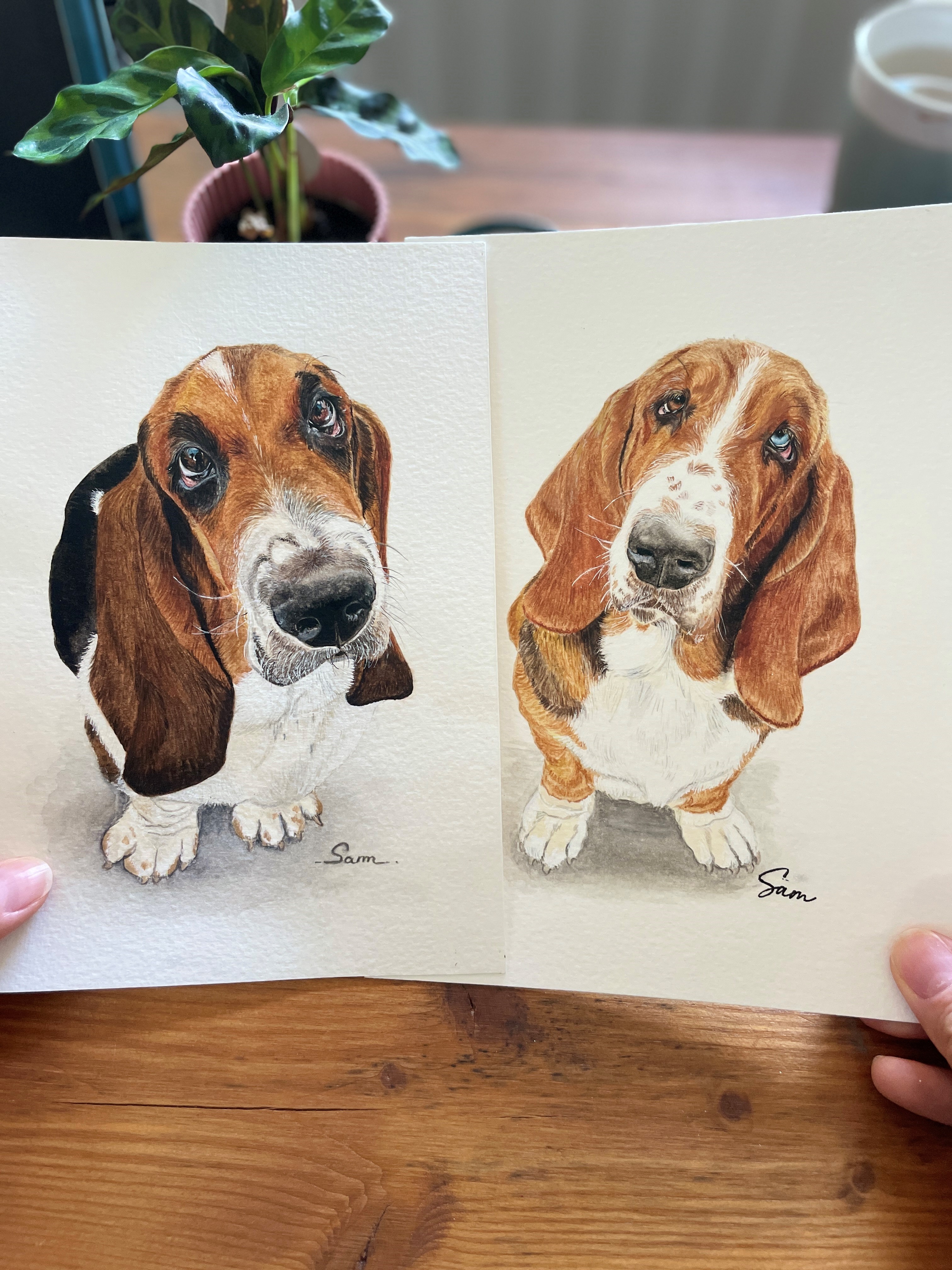 Portrait personnalisé pour 2 animaux