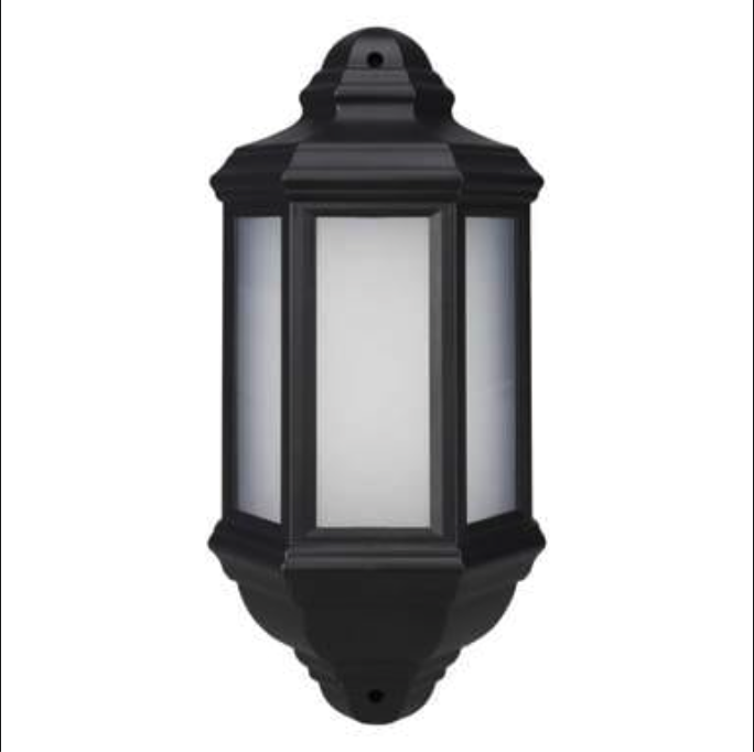 8806 SB: BLACK WALL LAMP