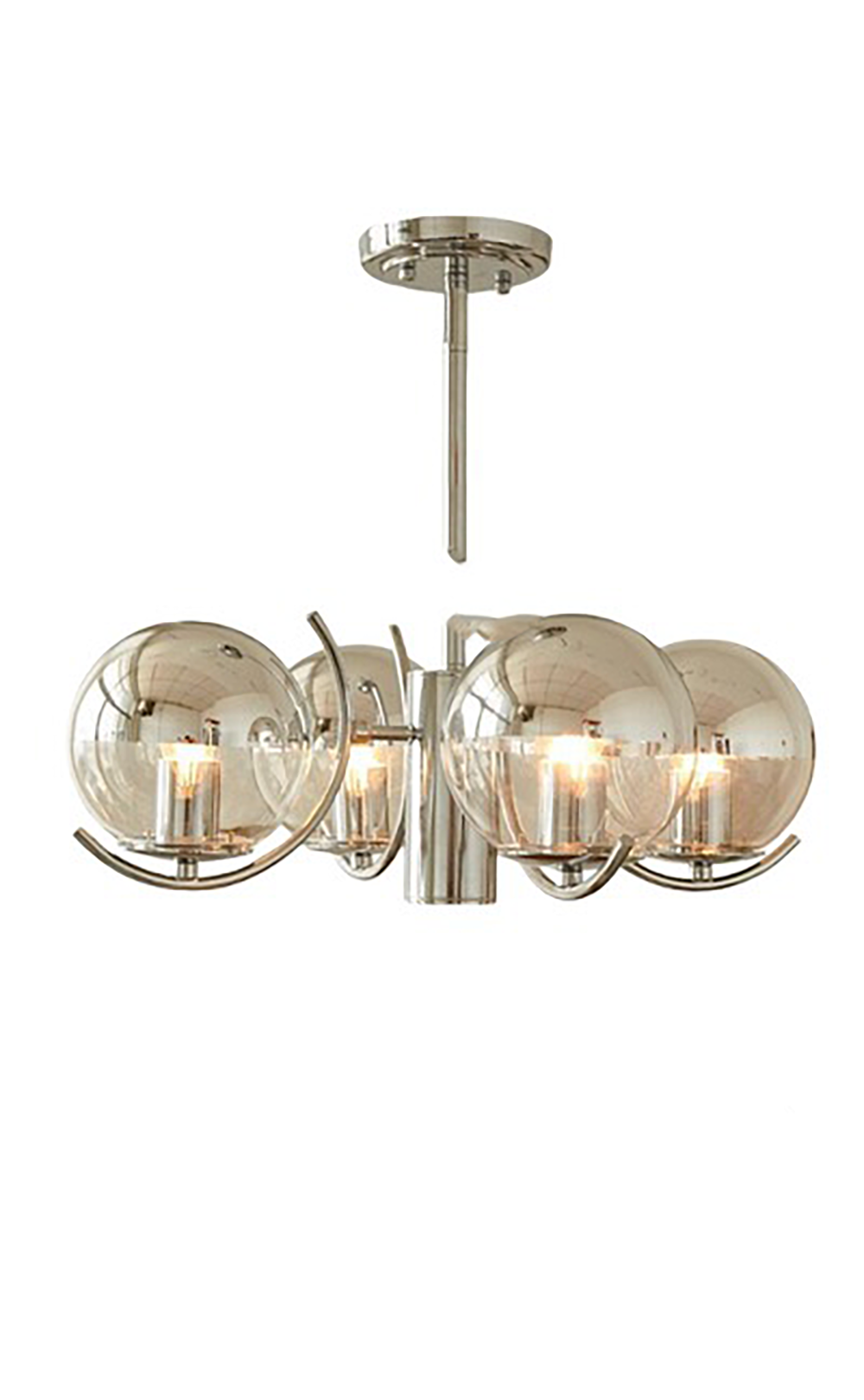 DL61234 CH - MODERN GLASS GLOBE CHANDELIER
