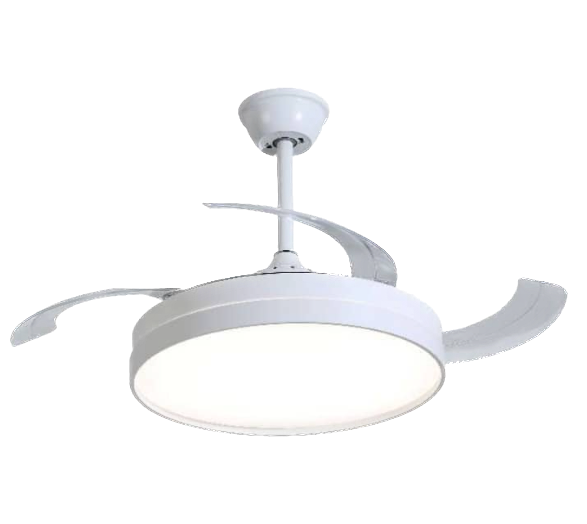 FL2010 WH-  MODERN CEILING FAN WITH LED LIGHT