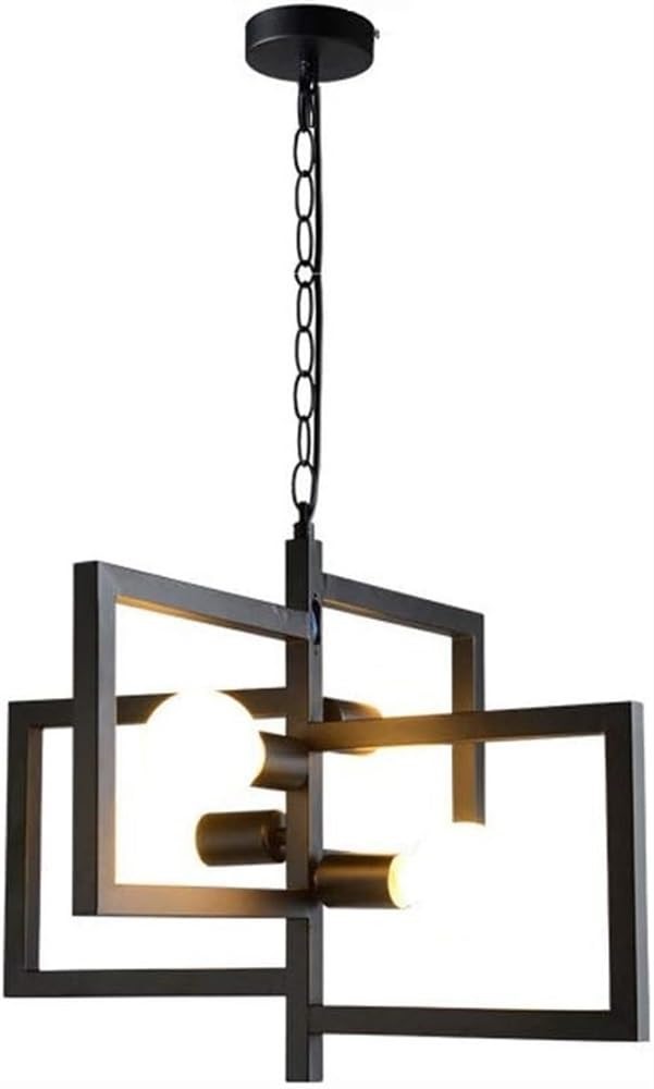 DL6121/4 BK - MODERN GEOMETRIC PENDANT 