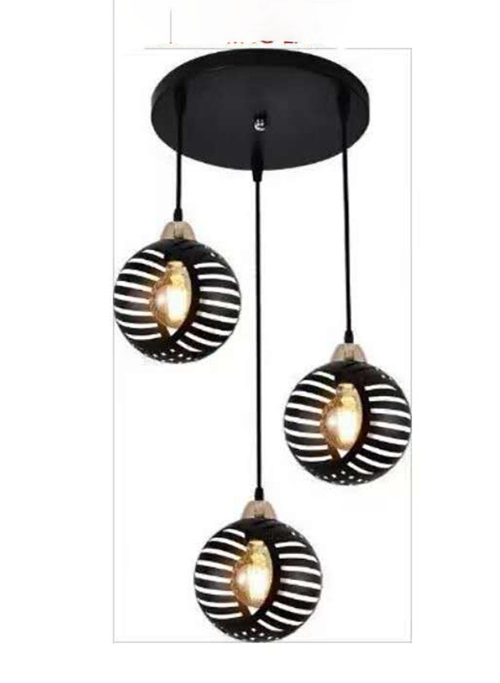 D6104/3 - MODERN TRIPLE PENDANT