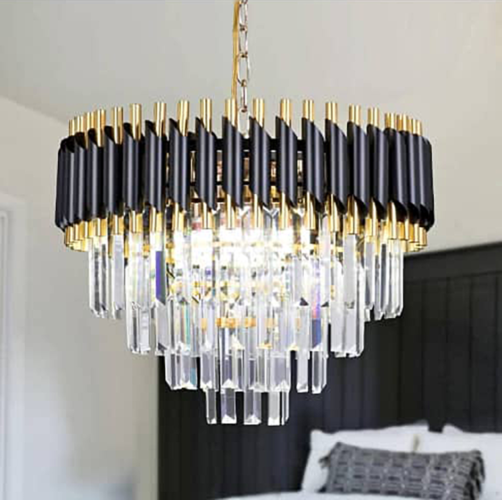 DL6504/400 BK+GD PARLOR LAMP