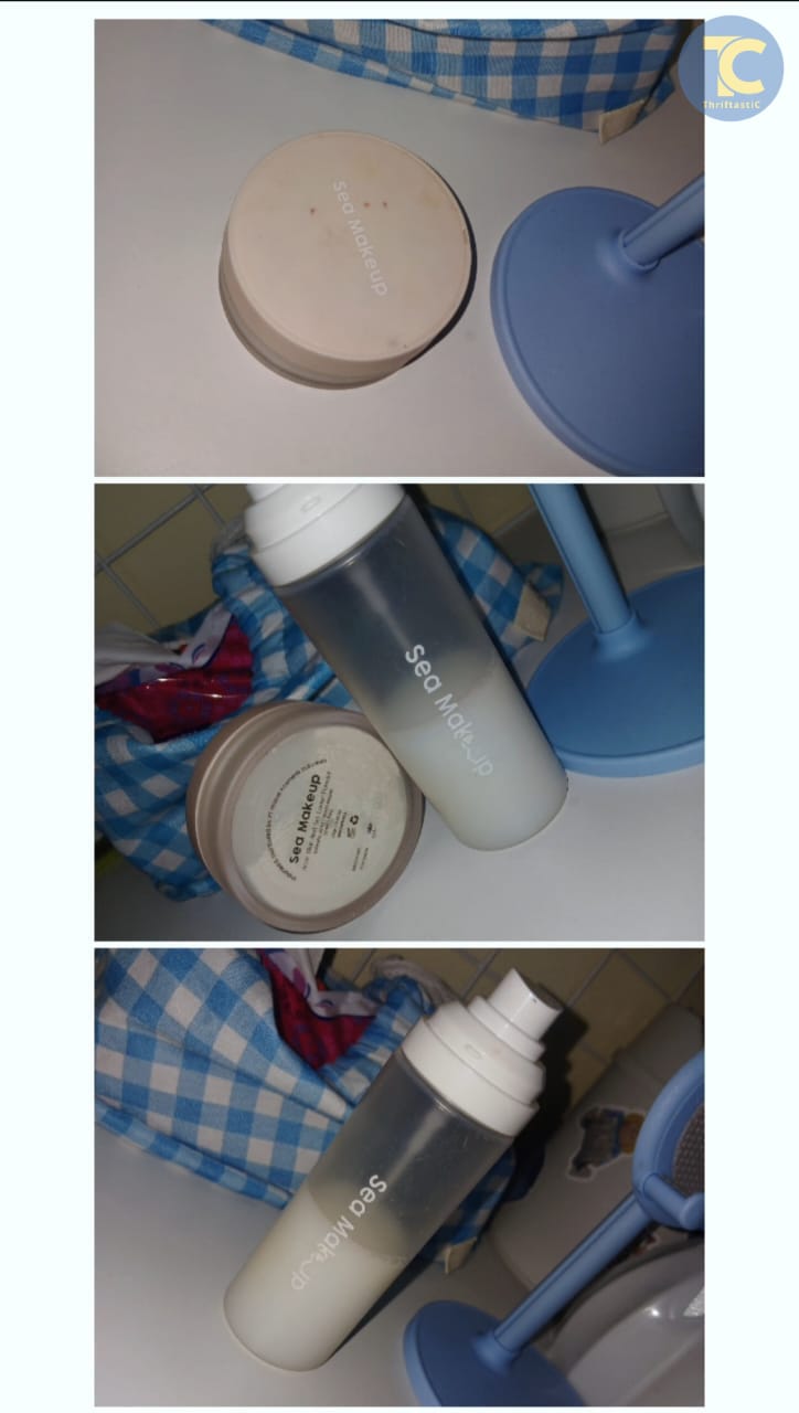 Loose Powder Sea Make Up dan Setting Spray Sea Make Up
