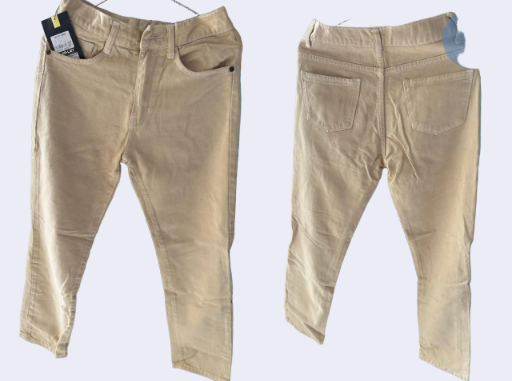 Celana panjang katun krem