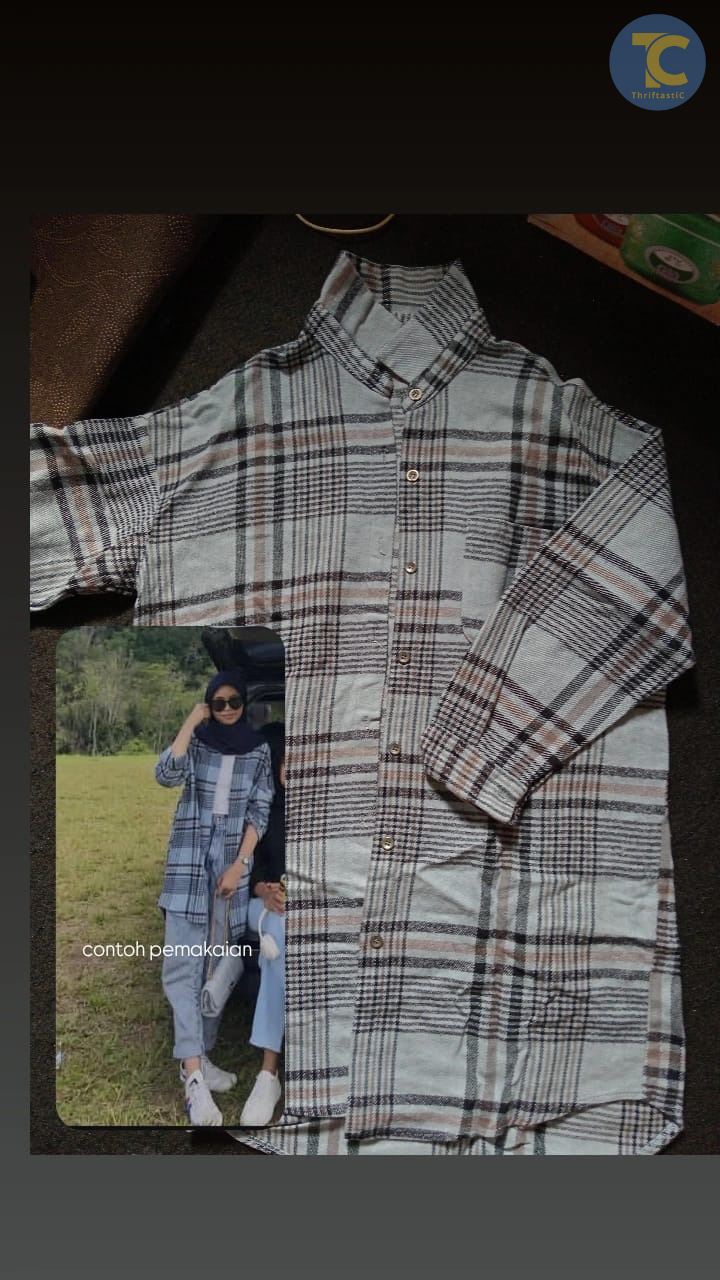 Kemeja Tunik Flanel