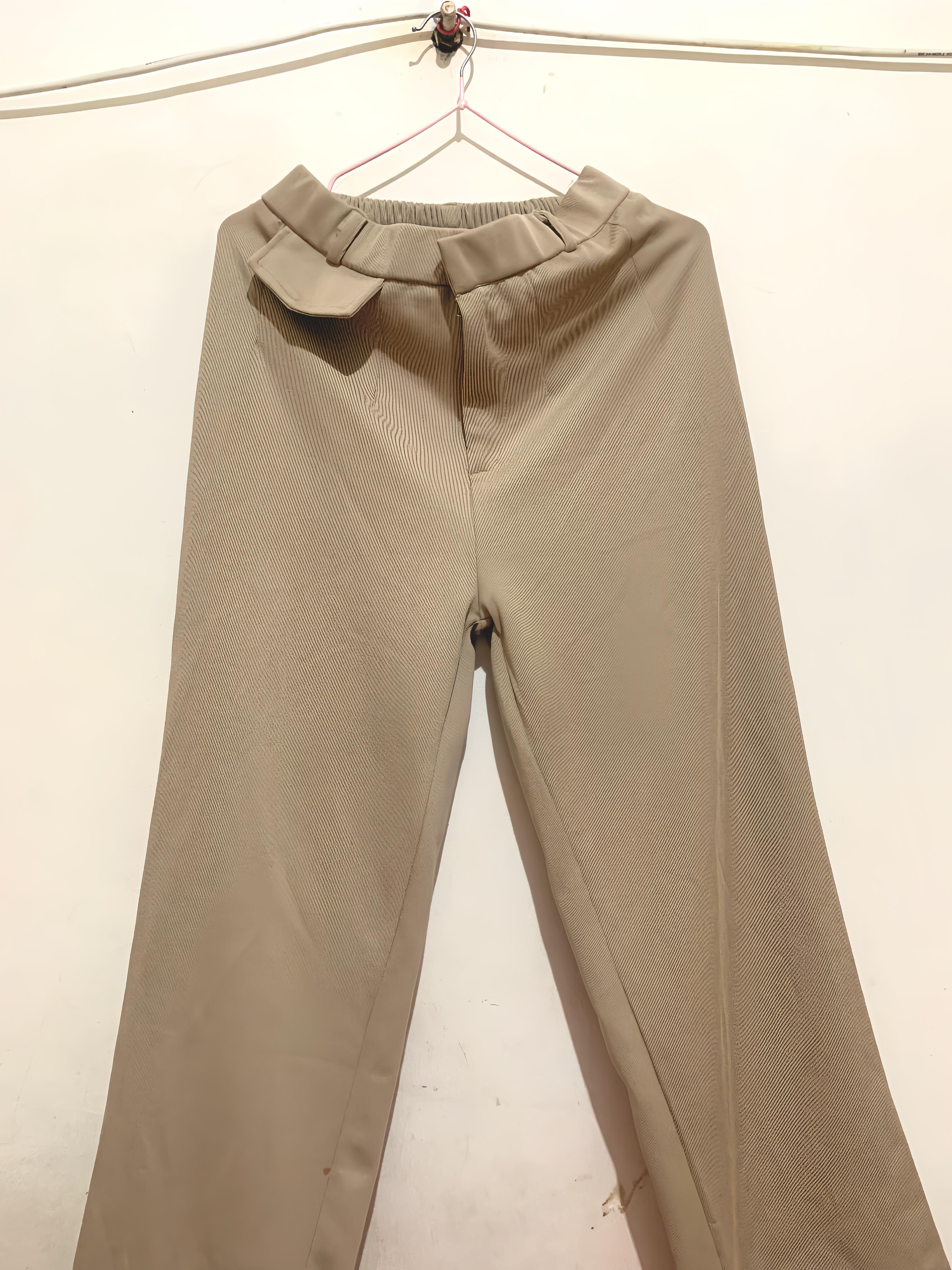 Celana Cream Bahan Knit