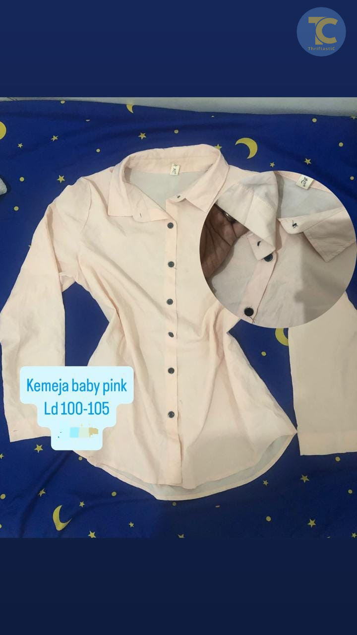 Kemeja Warna Baby pink