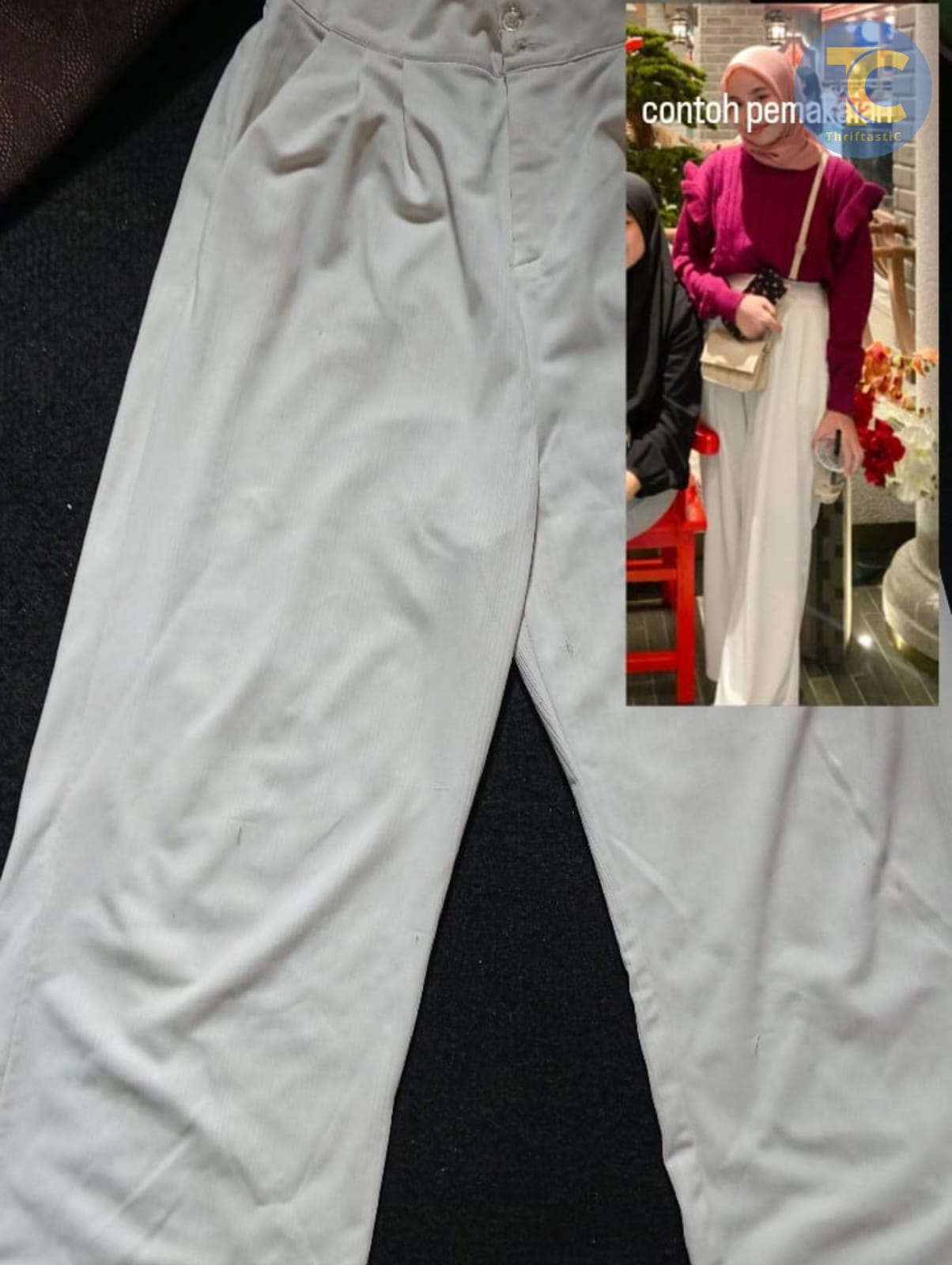 Celana Kulot putih 