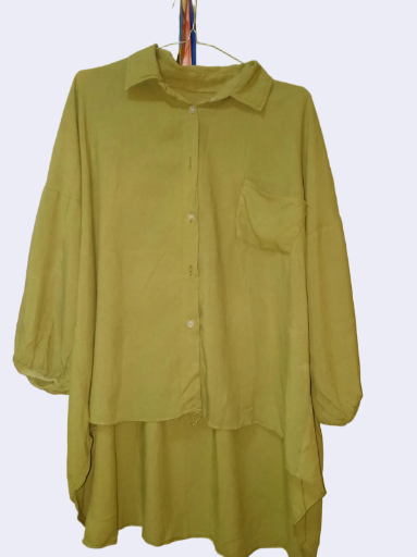 Kemeja Rayon Jumbo Warna Hijau