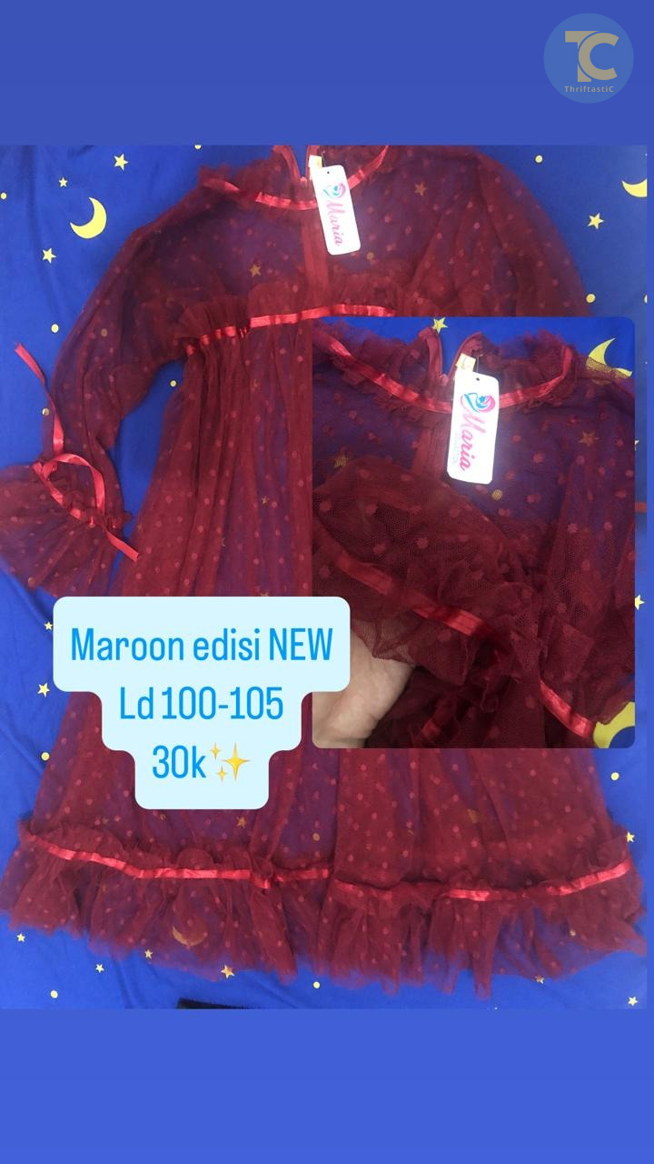 Dress Maroon