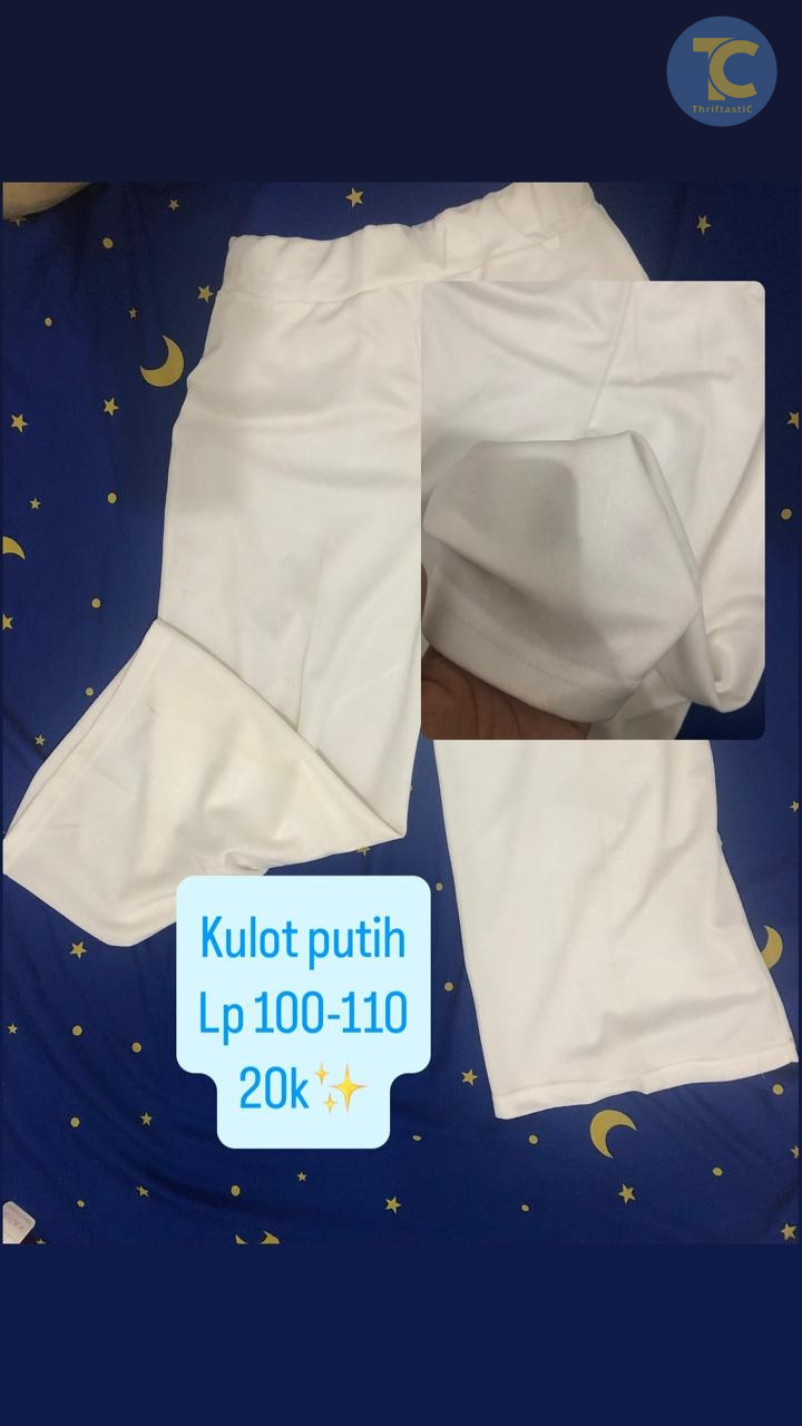 Celana Kulot Putih