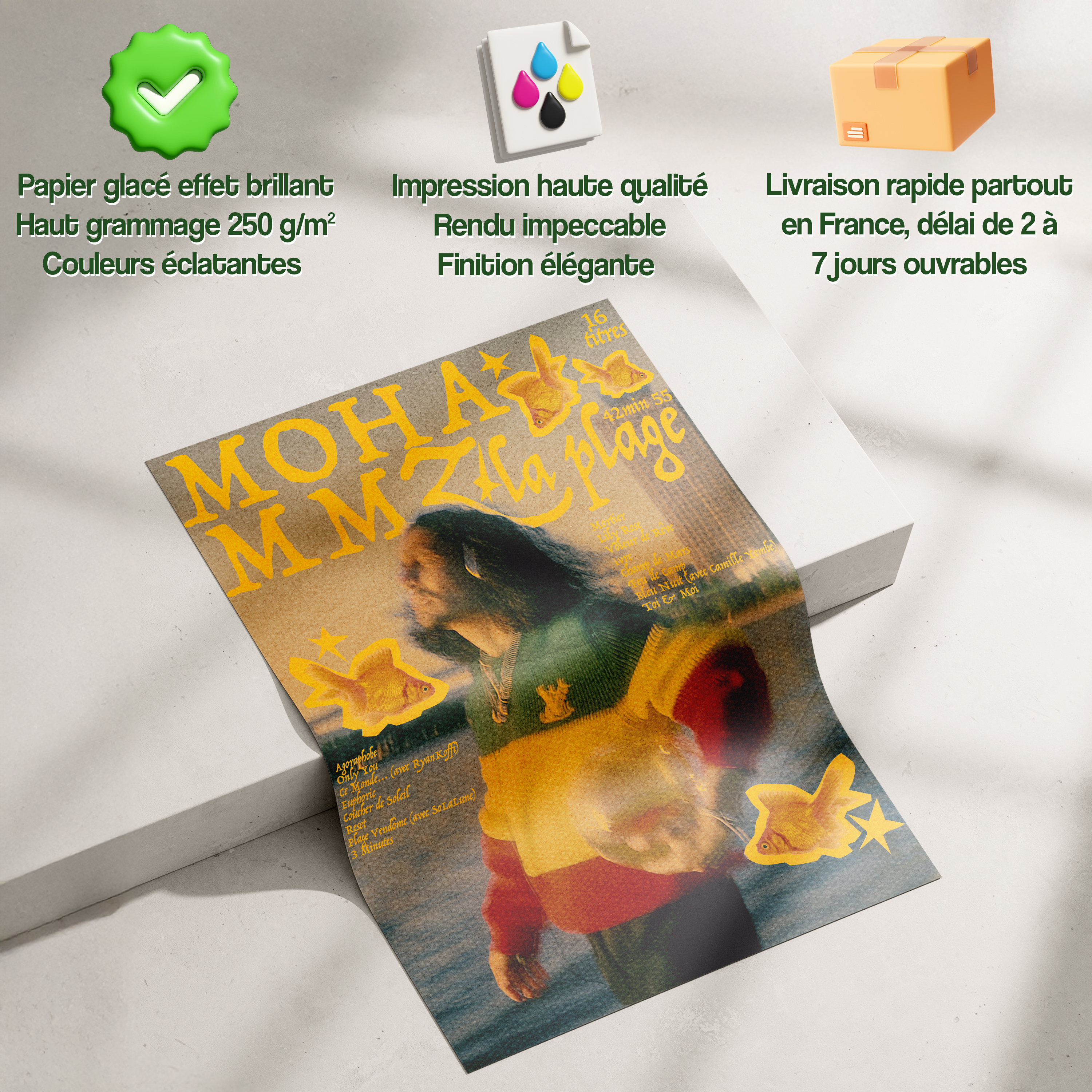 Poster Moha MMZ "La plage"