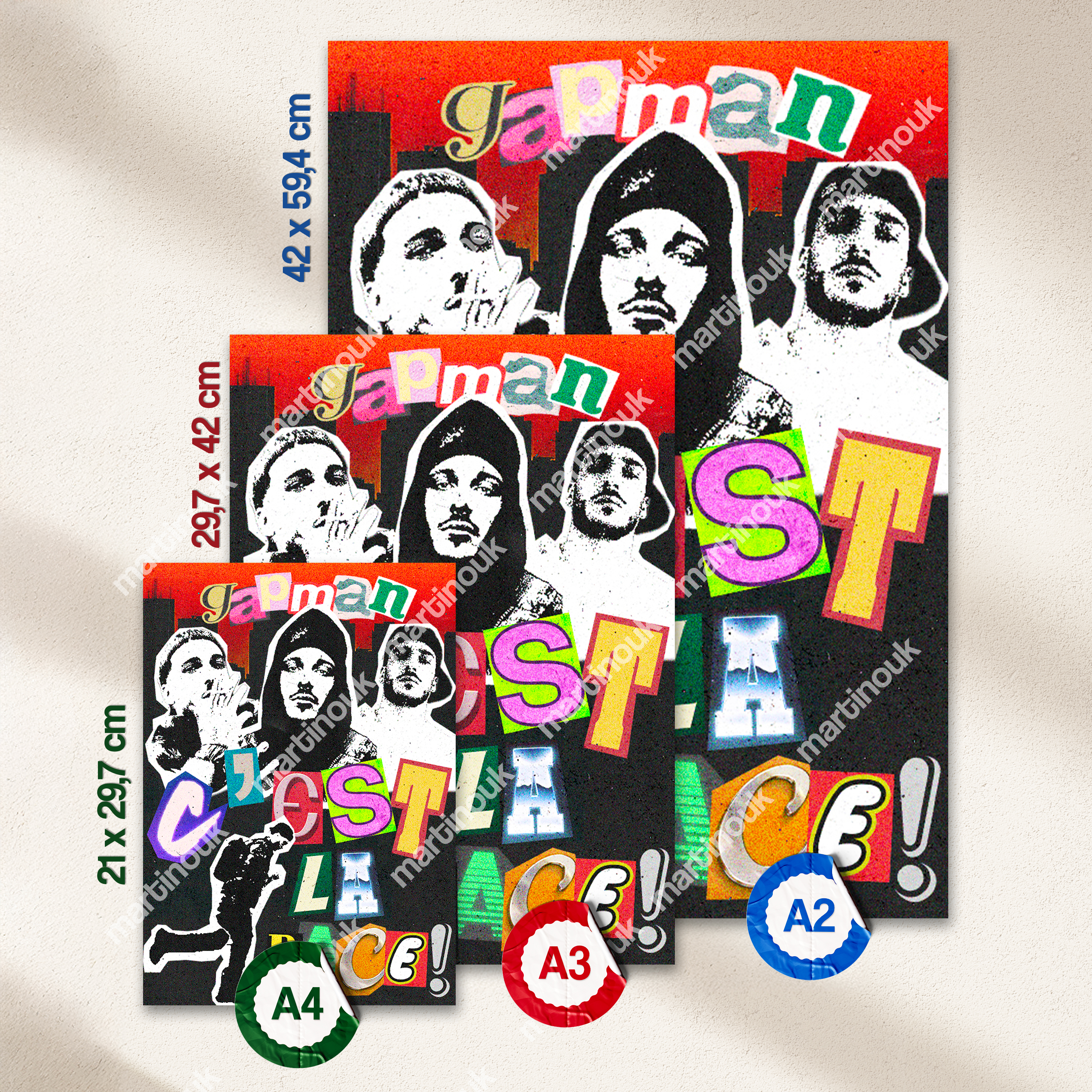 Poster Gapman "C'est la race !"