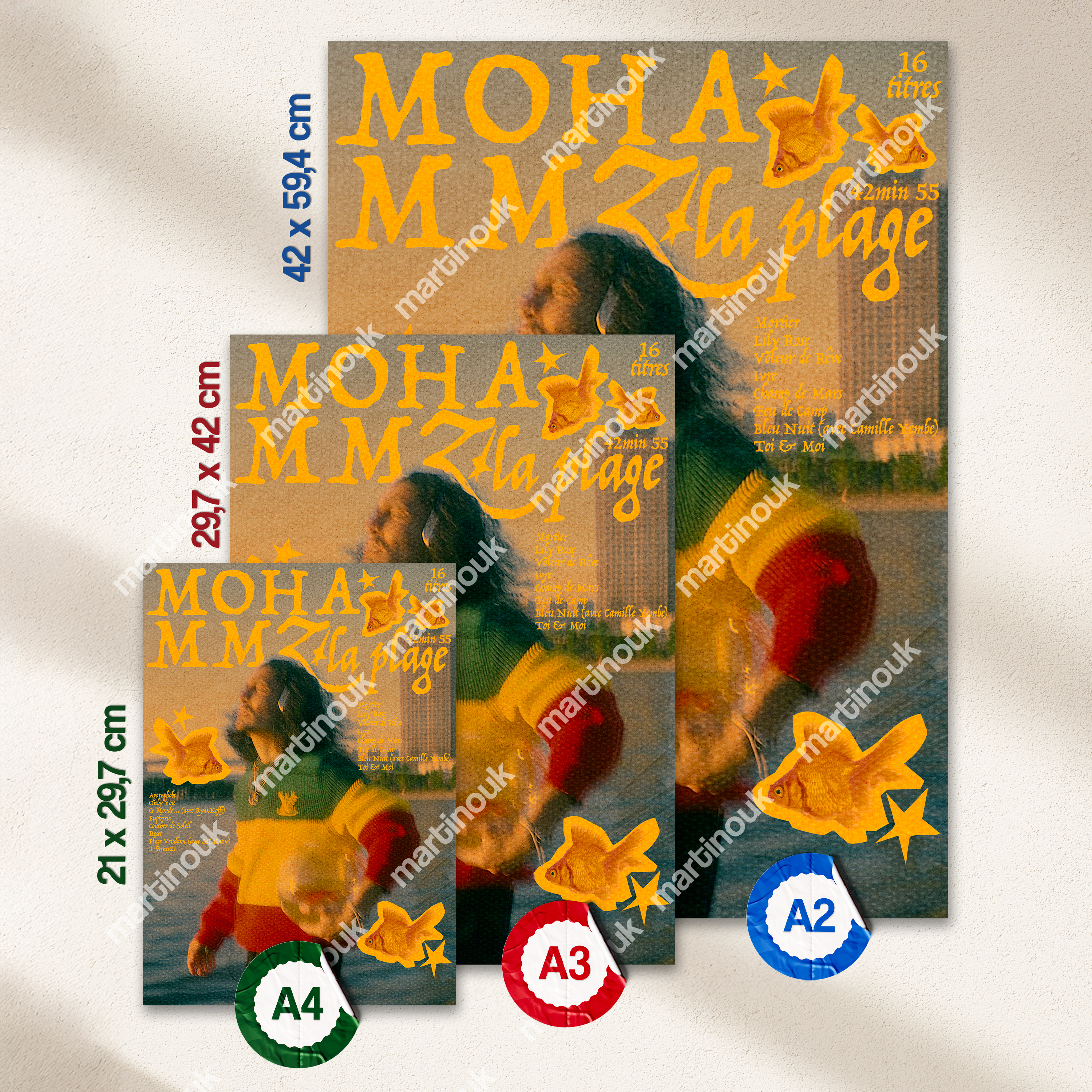 Poster Moha MMZ "La plage"