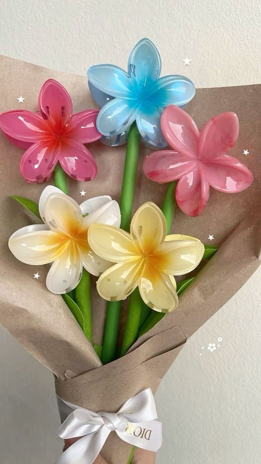 pinteresty claw clip bouquet