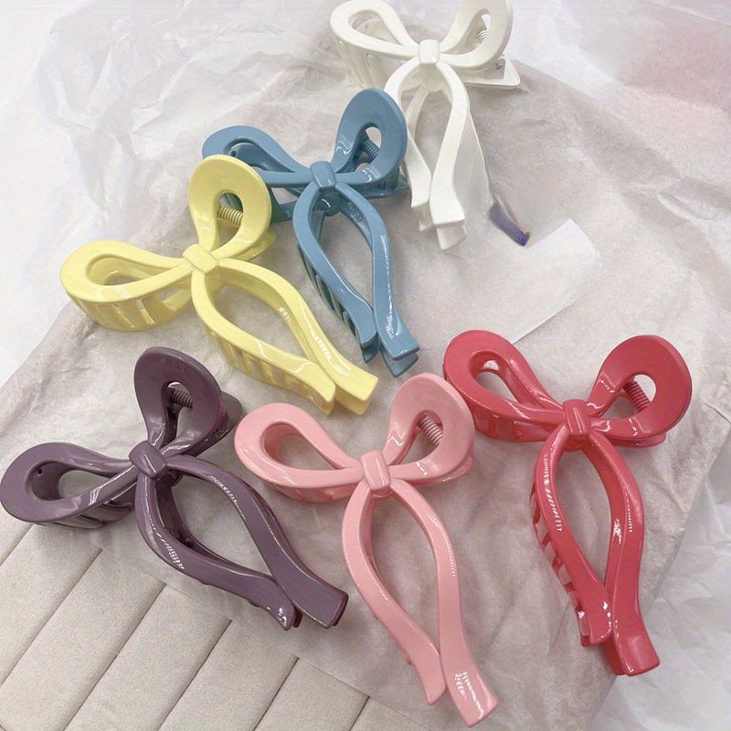 Pookie Bow Matt Claw Clip