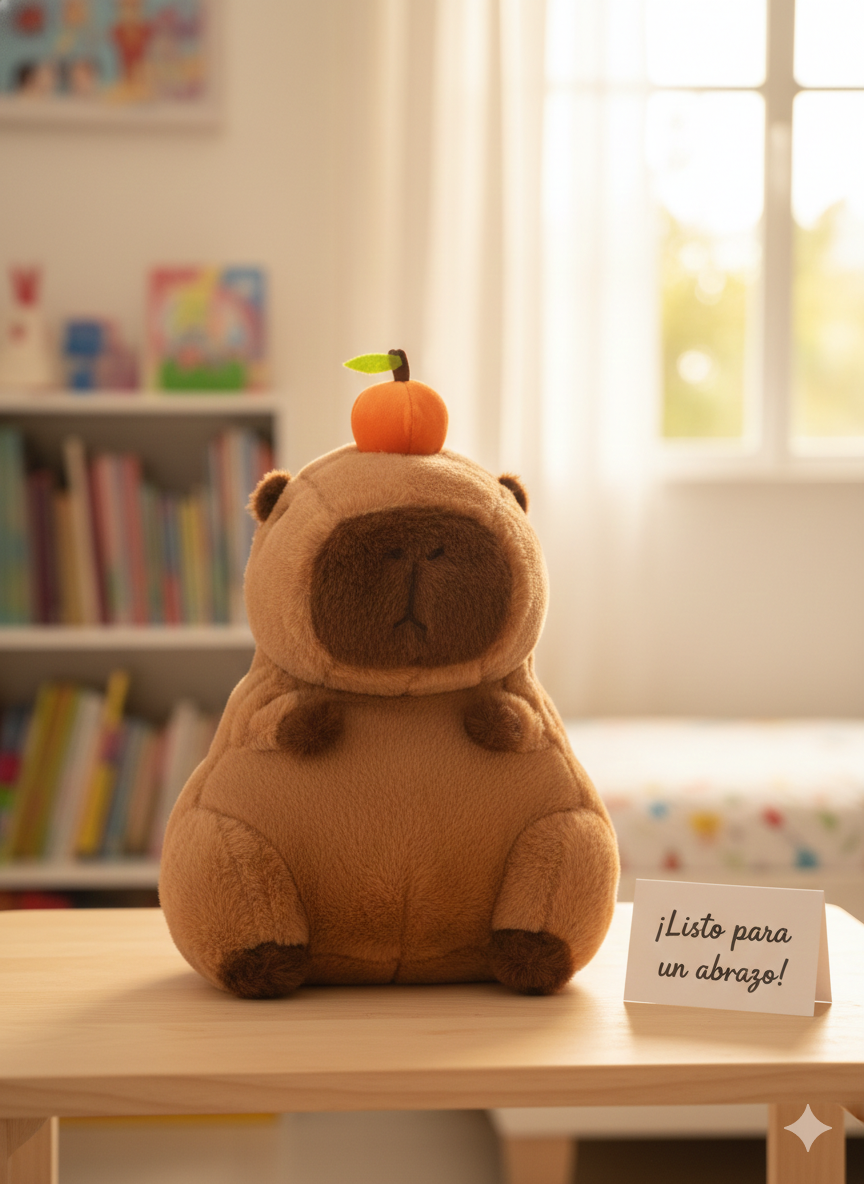 Mochila Peluche de Capibara Otoñal