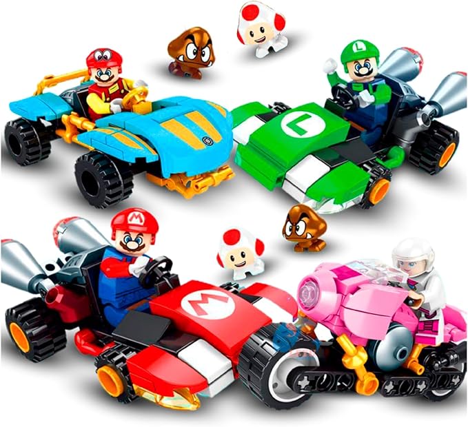 Set de autos de carreras Mario Kart
