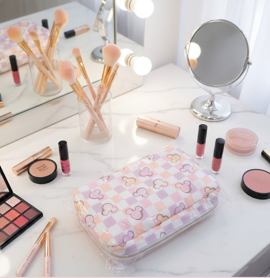 Neceser de maquillaje Mickey Pastel