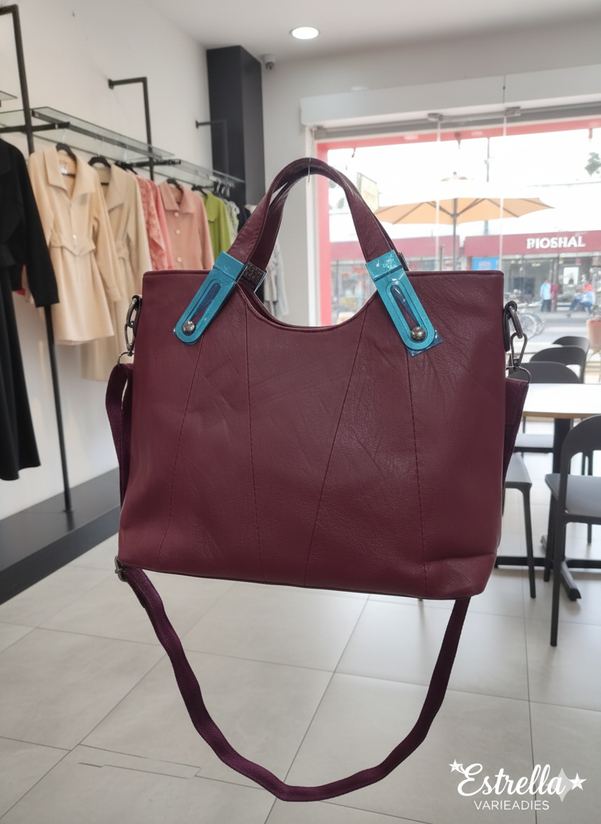 Bolso vino elegante