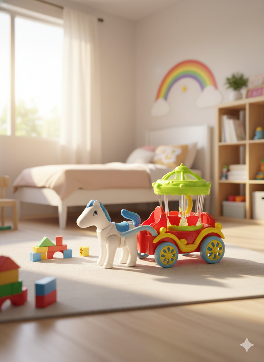 Carruaje de Juguete con Caballo