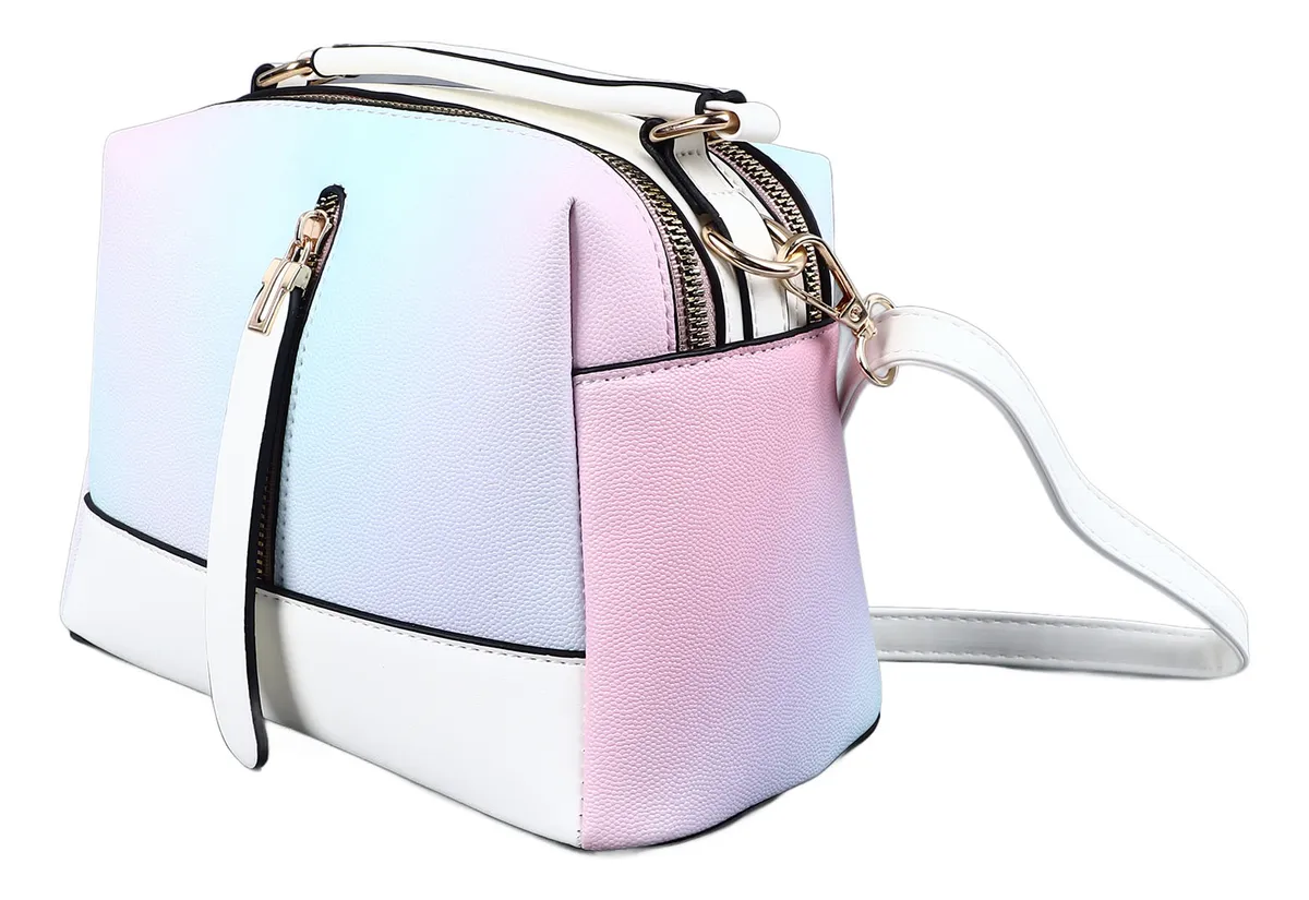Bolso de mano multicolor