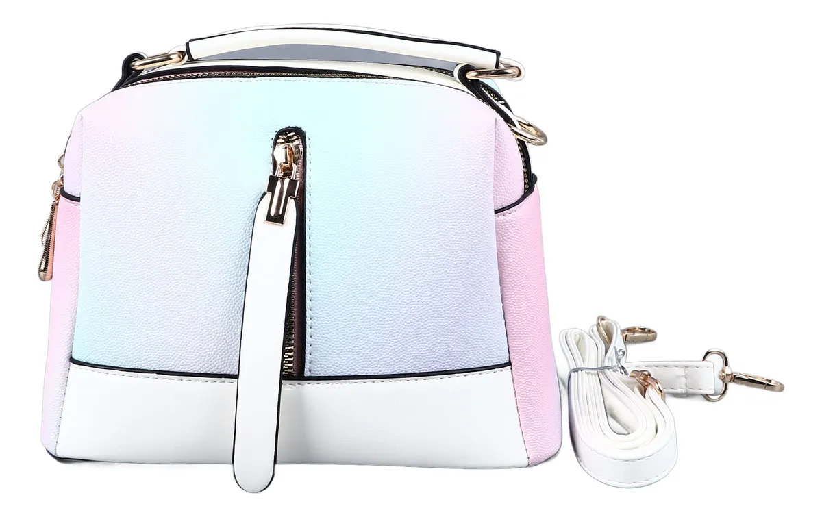 Bolso de mano multicolor