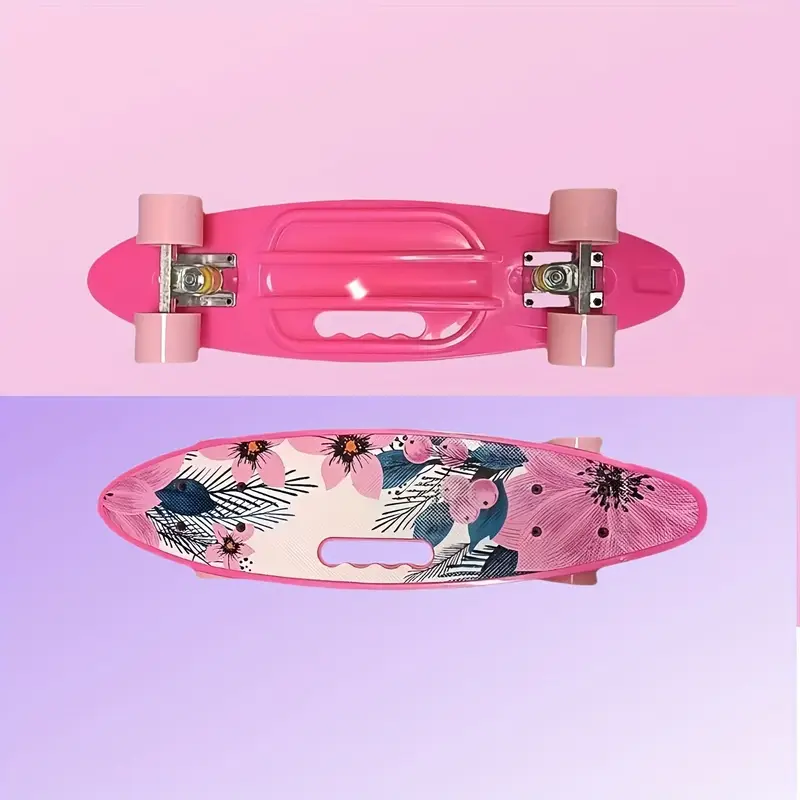 Patineta rosa tropical